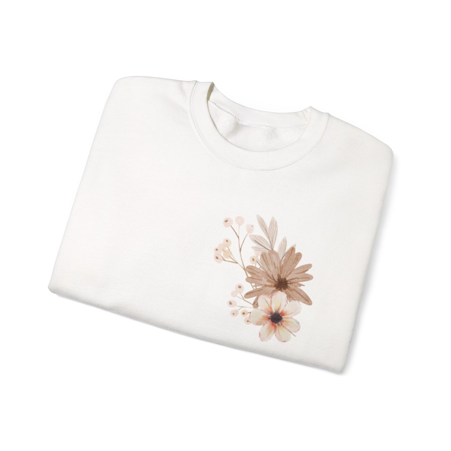 Meadow Musings - Floral Crewneck Sweatshirt - Rooted in Grace