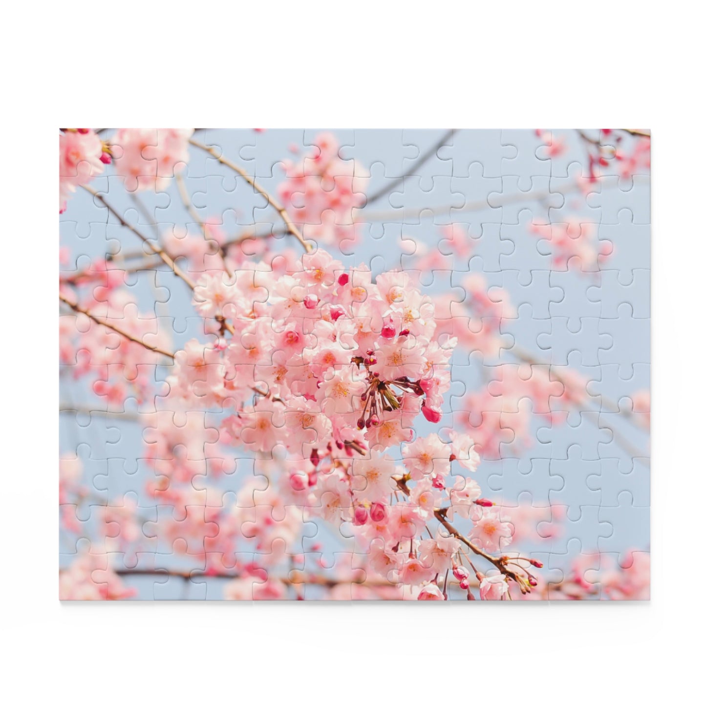 Blossoming Cherry Tree Puzzle - 120/252/500-Piece, Ideal for Relaxation and Family Fun