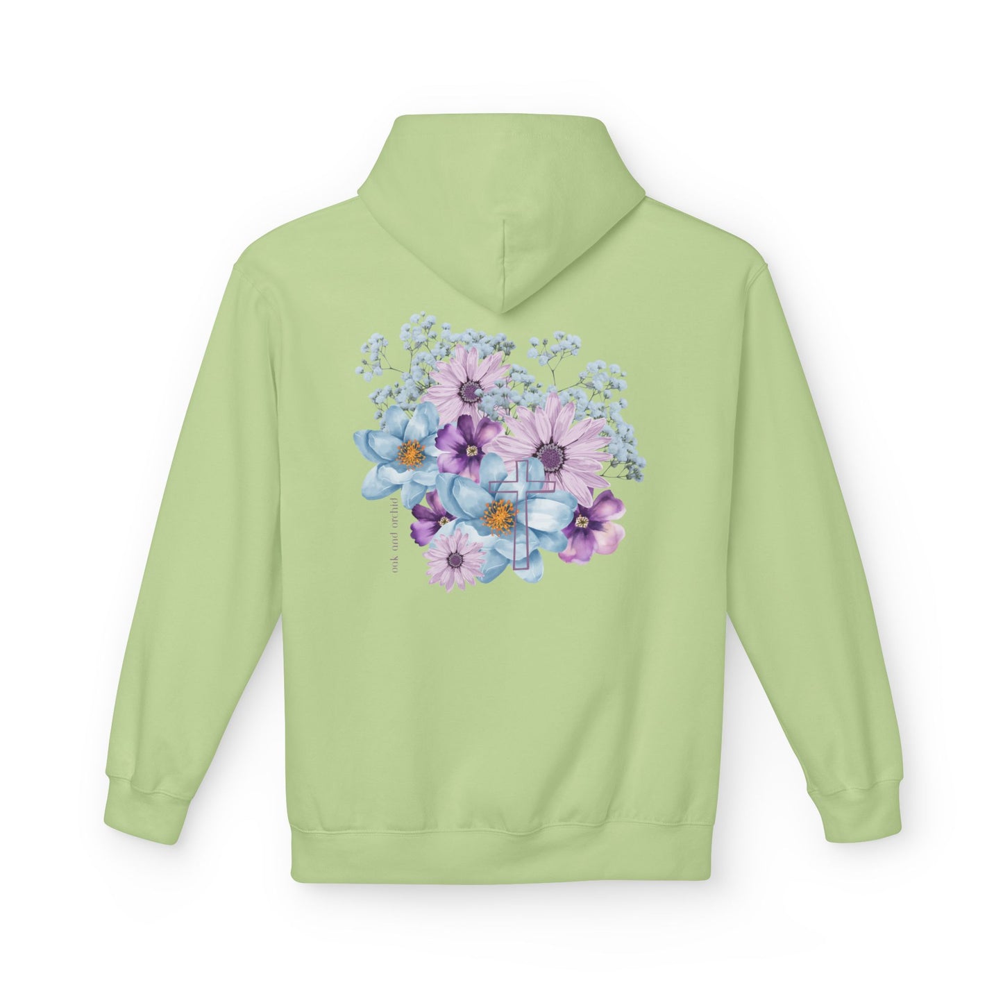 Fields of Mercy - Floral Design Christian Fleece Hoodie - Cozy & Stylish for Every Occasion