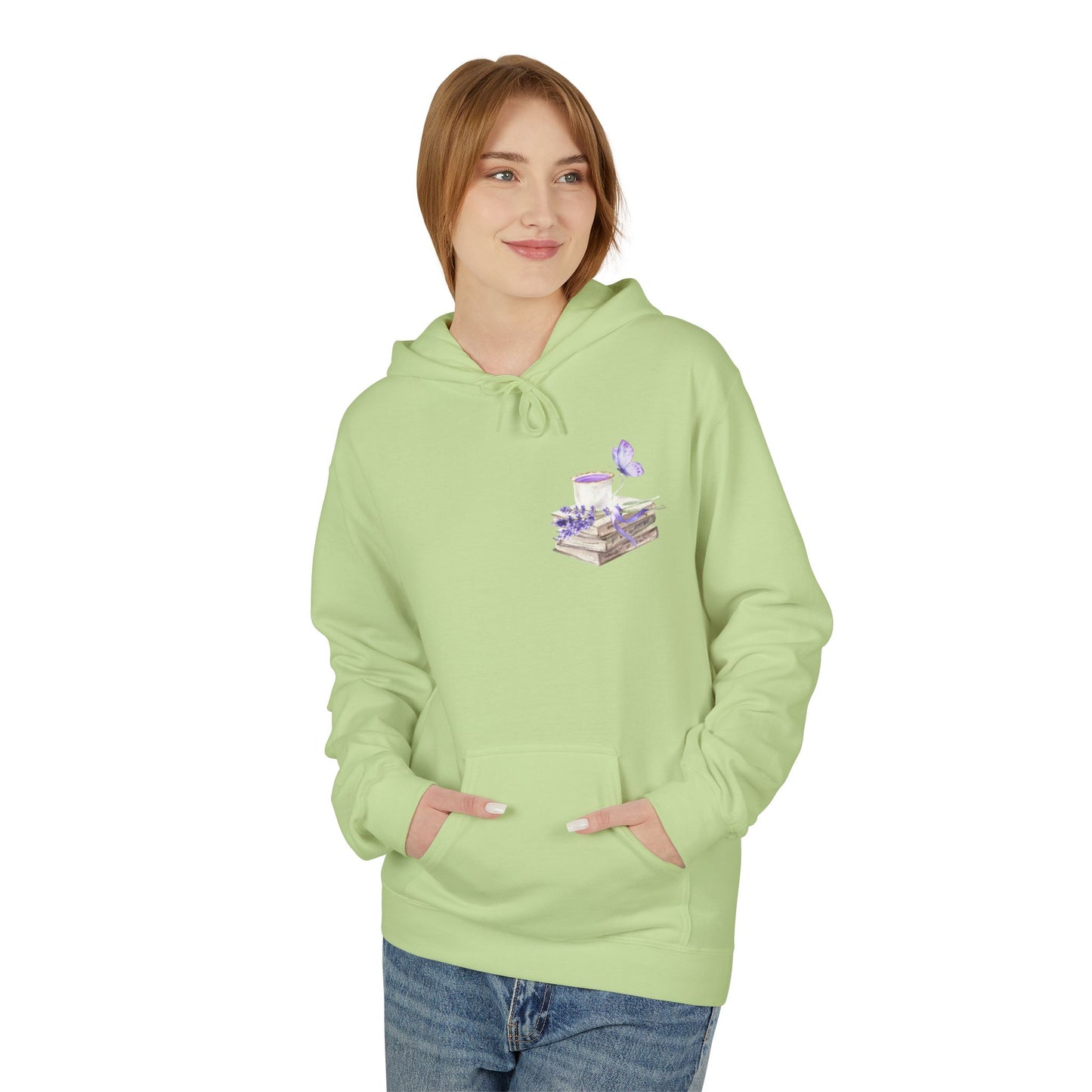 Oak and Orchid Originals - Butterfly Hoodie for Book Lovers