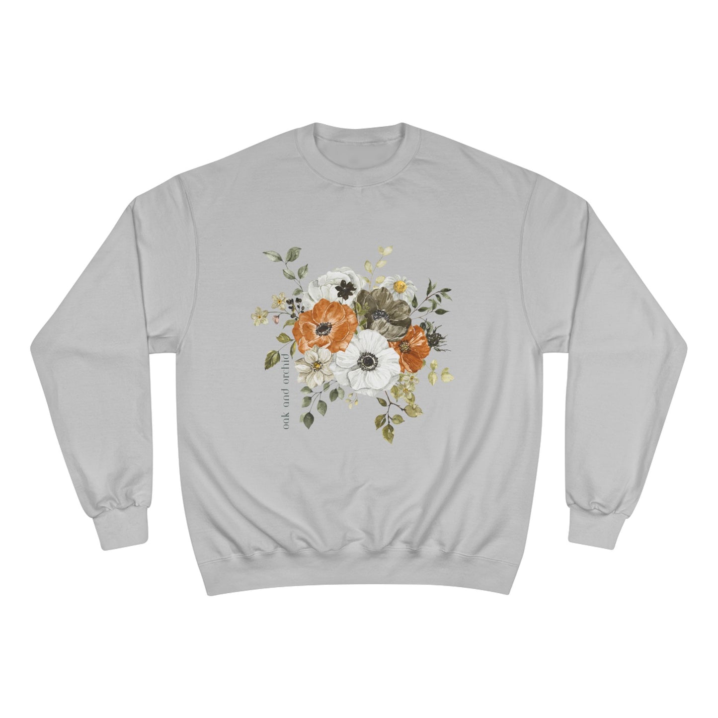Floral Champion Sweatshirt - Cozy Warmth for Casual Days, Gift for Her, Birthday, Fall Fashion, Layering Essential