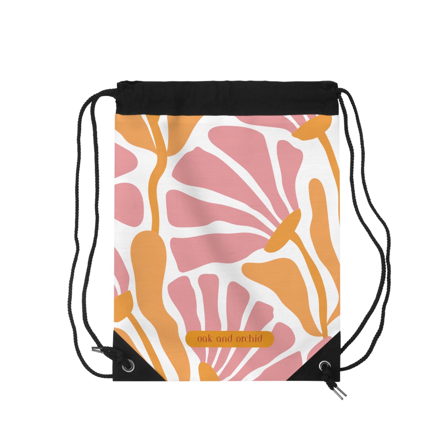 Summer 2025 - Orchard Bloom - Floral Drawstring Bag | Stylish Gym Tote, Beach Bag, Yoga Bag, Travel Accessory, Eco-Friendly Gift