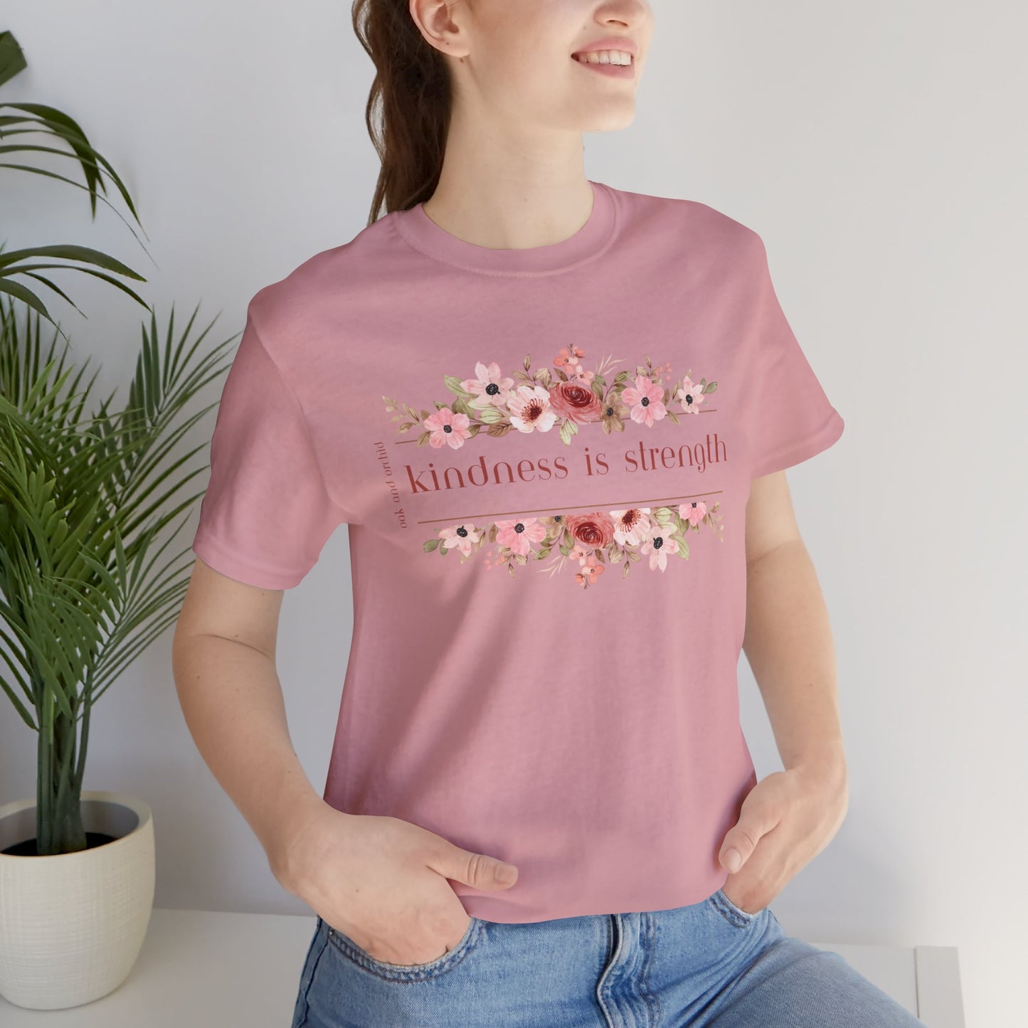Meadow Musings - Kindness is Strength Floral Unisex Tee
