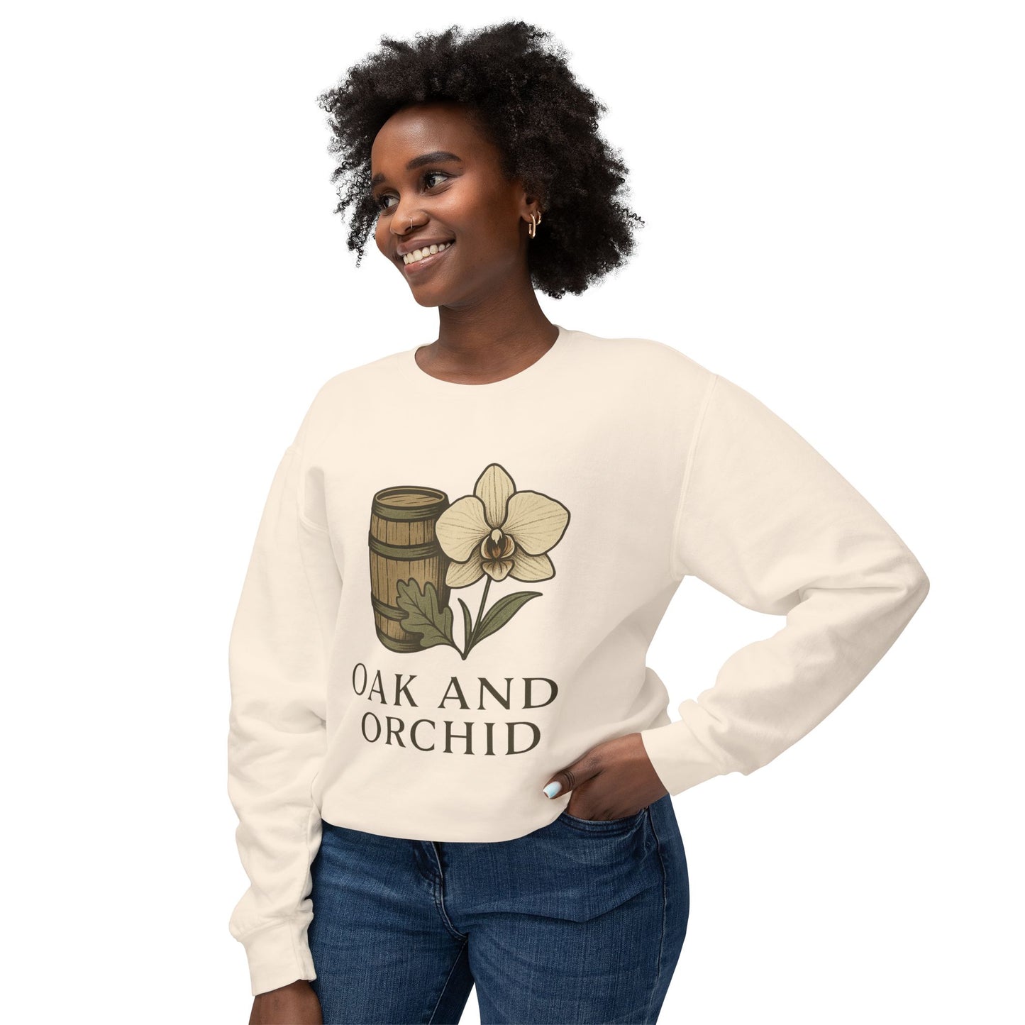 Oak and Orchid Lightweight Crewneck Sweatshirt