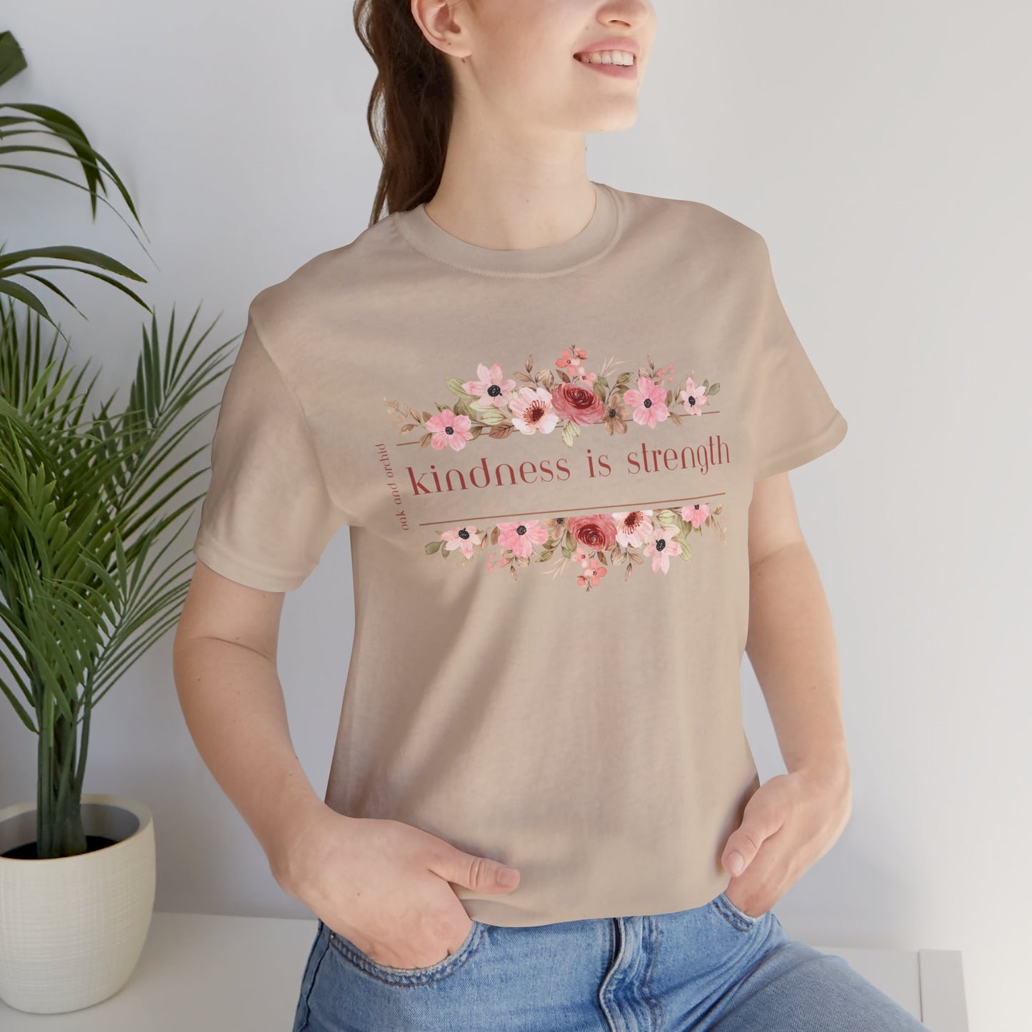 Meadow Musings - Kindness is Strength Floral Unisex Tee