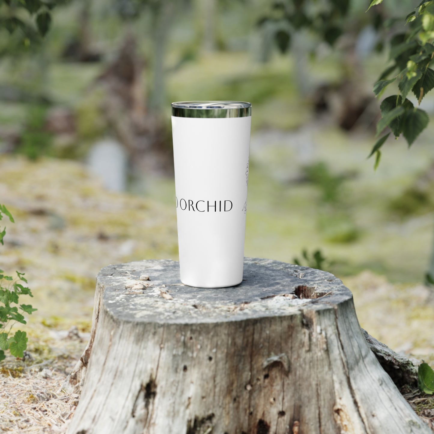 Minimalist Magnolia - Stylish Copper Insulated Tumbler, Perfect for Gifts, Travel Mug, Reusable Coffee Cup, Personalized Drinkware