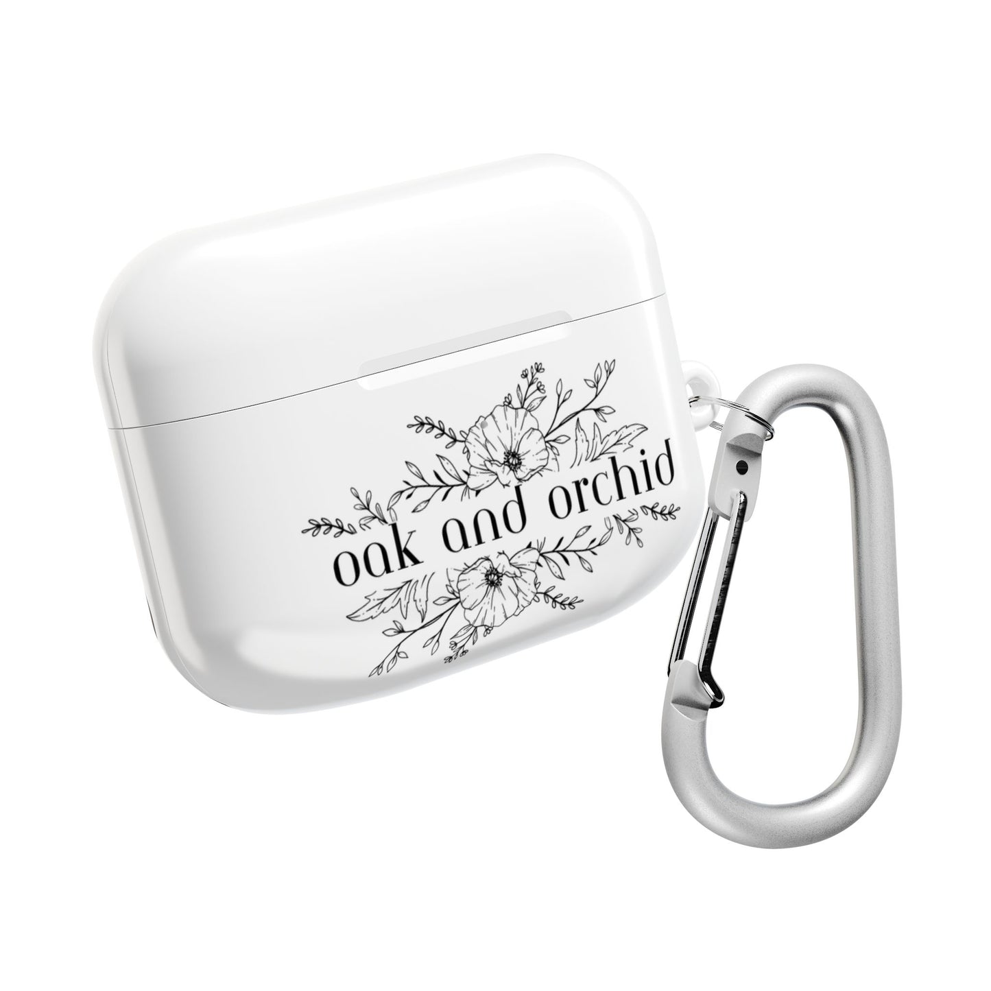 Oak and Orchid Originals - Stylish AirPod Case with Floral Design - Perfect for Music Lovers, Gift for Friends, Birthday, Personalized Tech Accessory