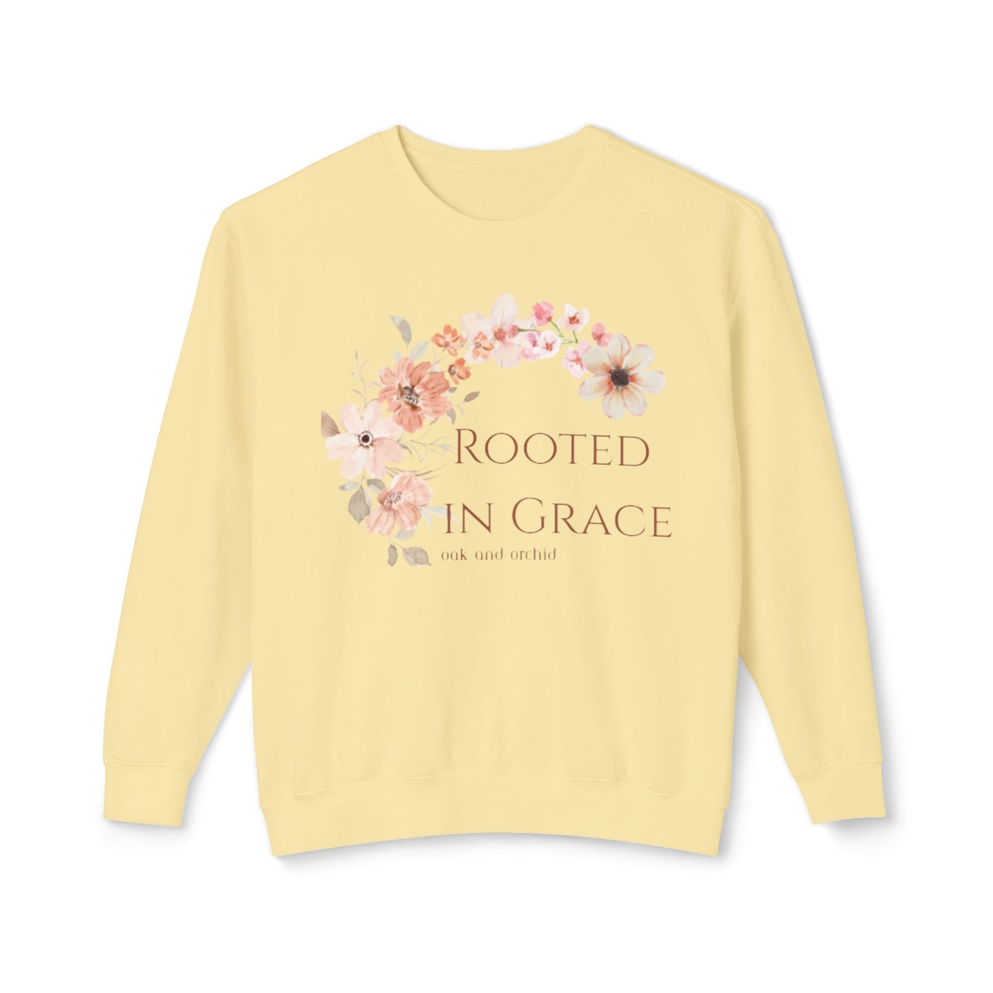 Meadow Musings - Rooted in Grace Floral Crewneck Sweatshirt