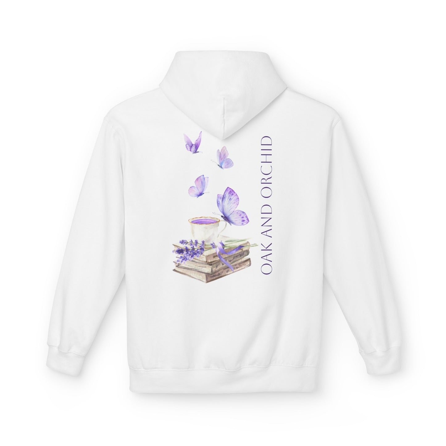 Oak and Orchid Originals - Butterfly Hoodie for Book Lovers