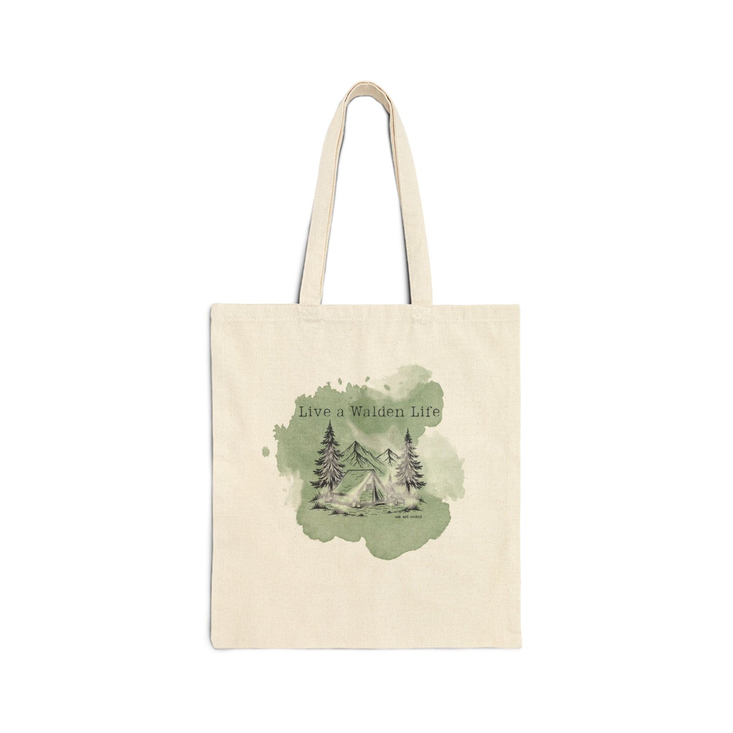 Summer 2025 - Orchard Bloom - Canvas Tote Bag with Inspirational Nature Design, Eco-Friendly Shopping Bag, Gift for Nature Lovers, Camping Accessory, Everyday Tote
