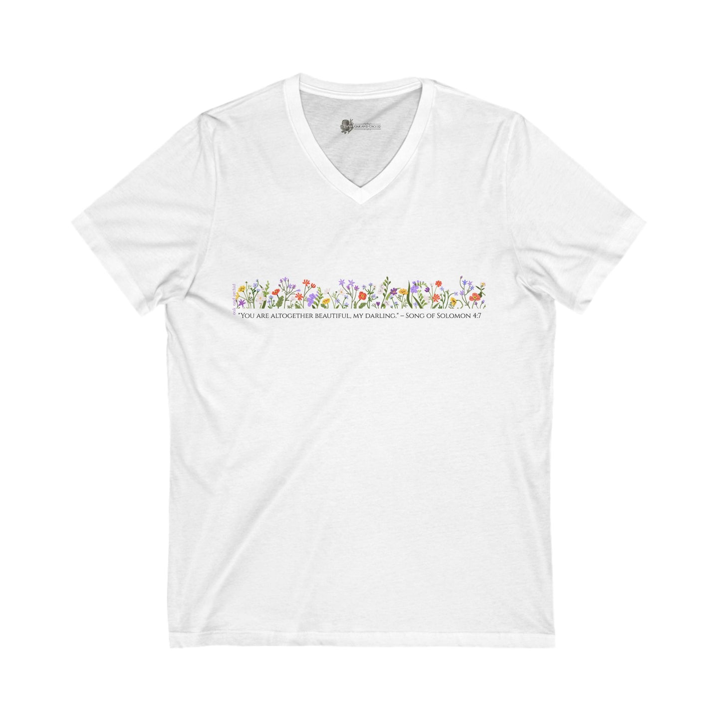 Meadow Musings - V-Neck Tee - "You Are Beautiful, My Darling"