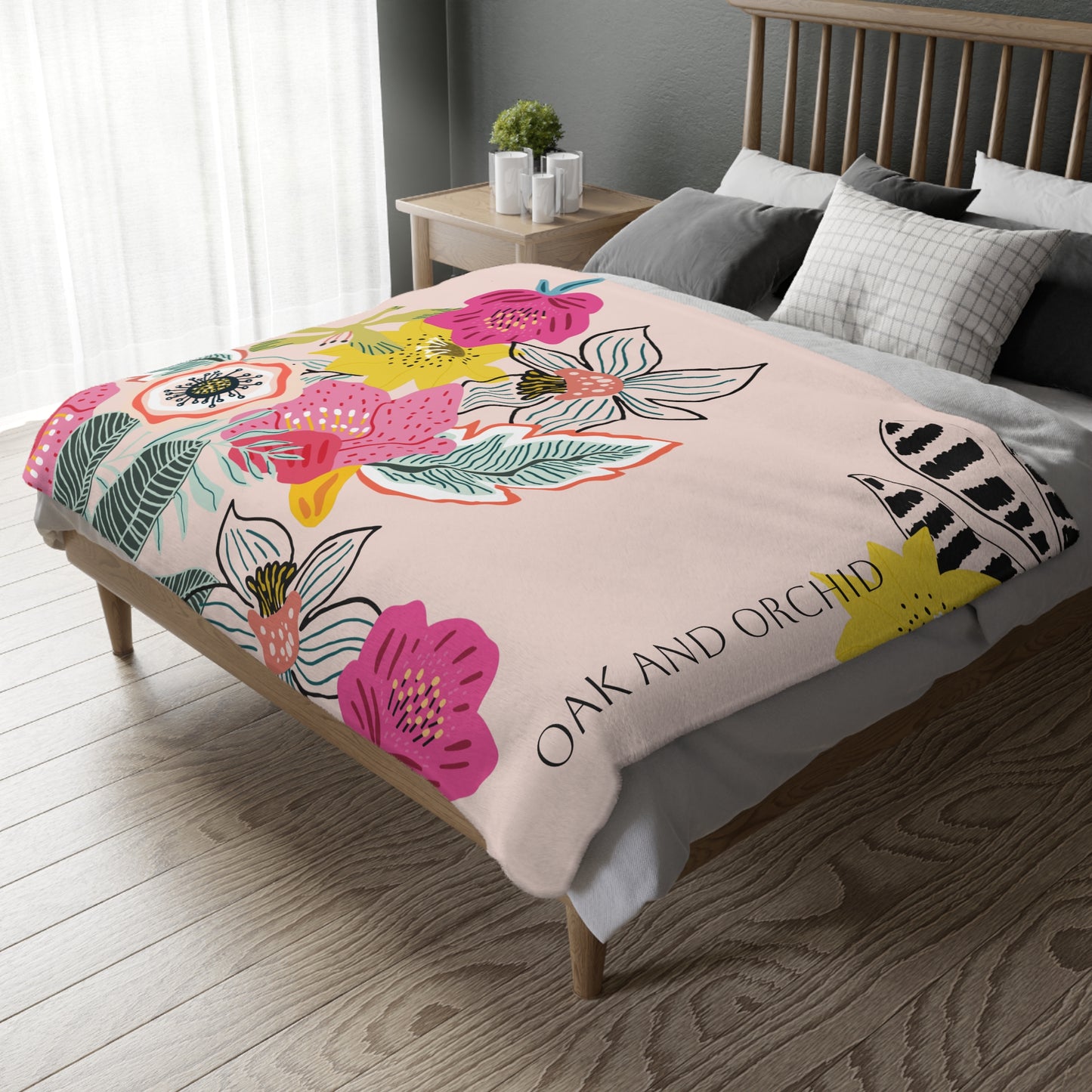 Sugar Petals - Velveteen Microfiber Blanket