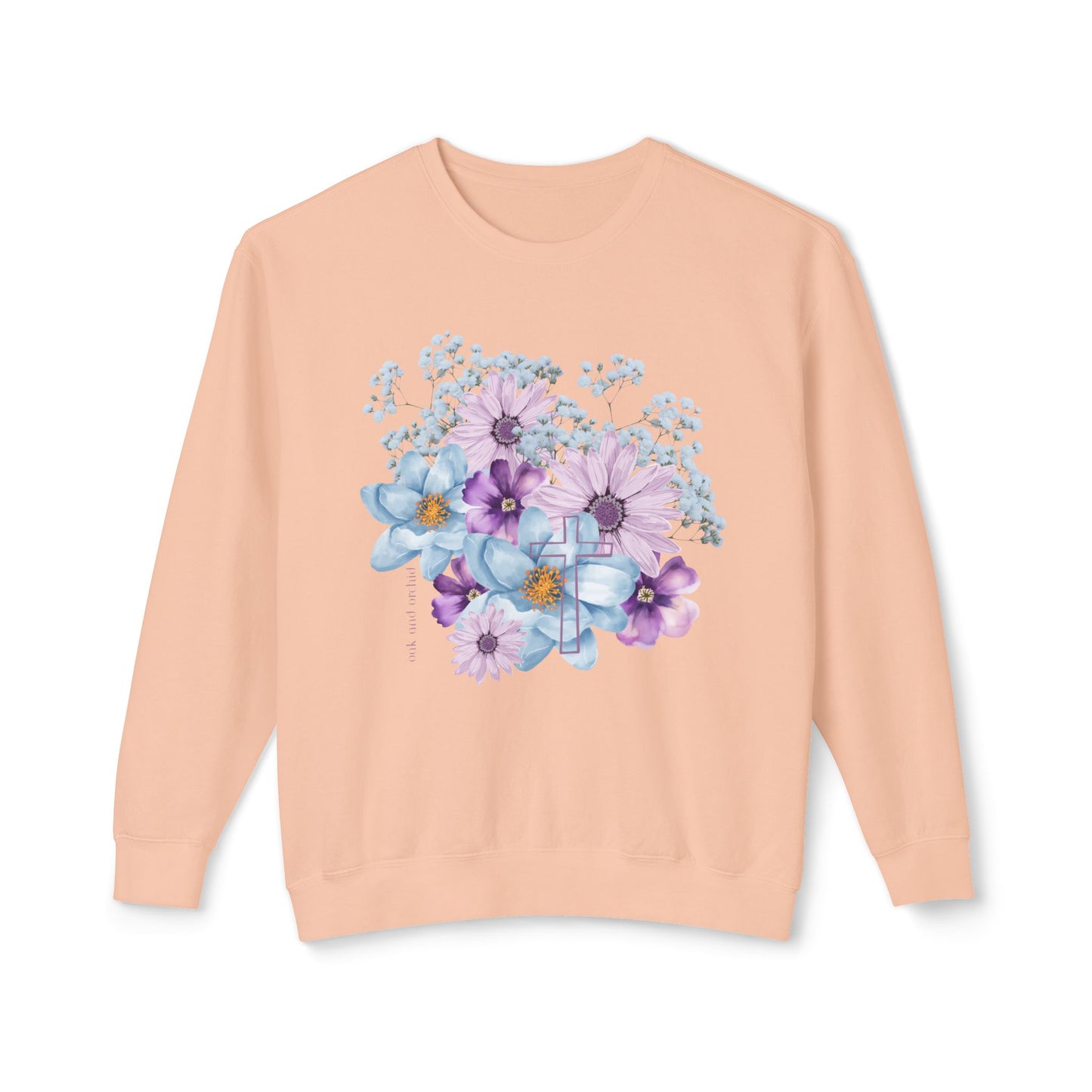 Fields of Mercy - Floral Lightweight Crewneck Sweatshirt