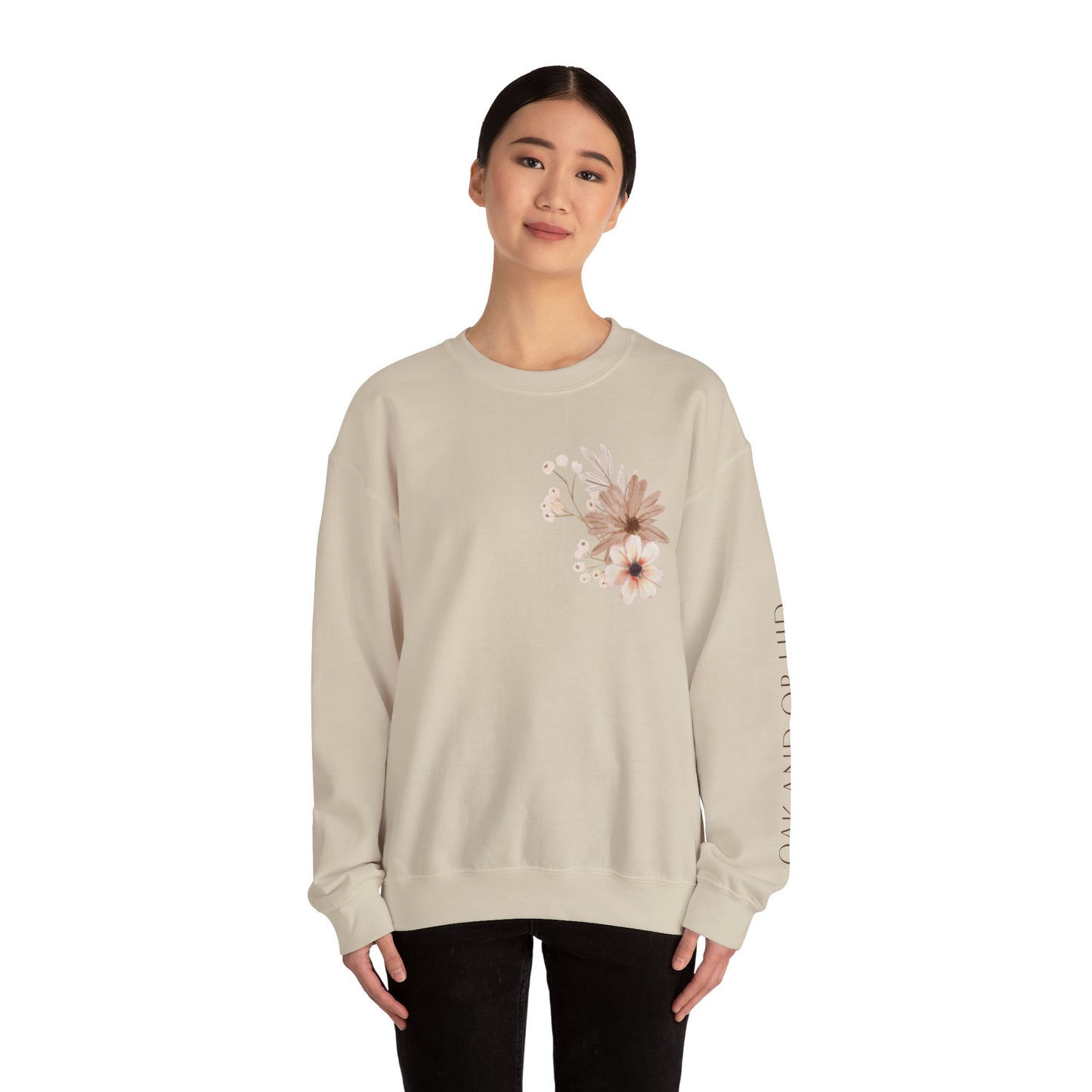 Meadow Musings - Floral Crewneck Sweatshirt - Rooted in Grace