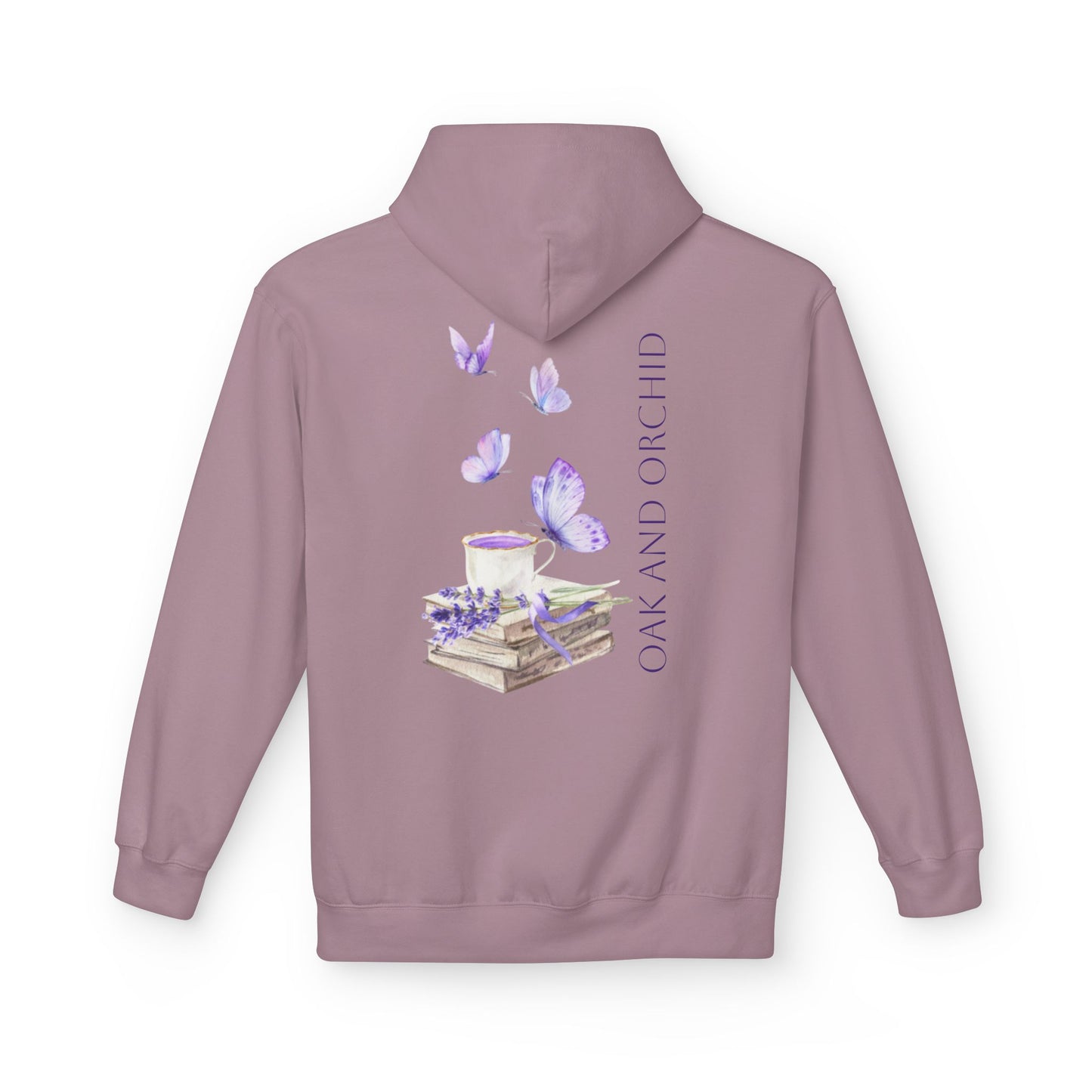 Oak and Orchid Originals - Butterfly Hoodie for Book Lovers