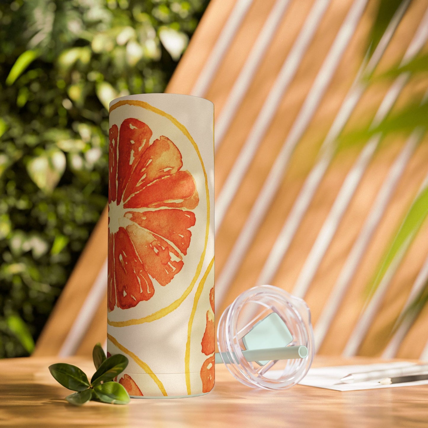 Citrus Mistress - Seaglass Maars Maker Skinny Matte Tumbler, 20oz