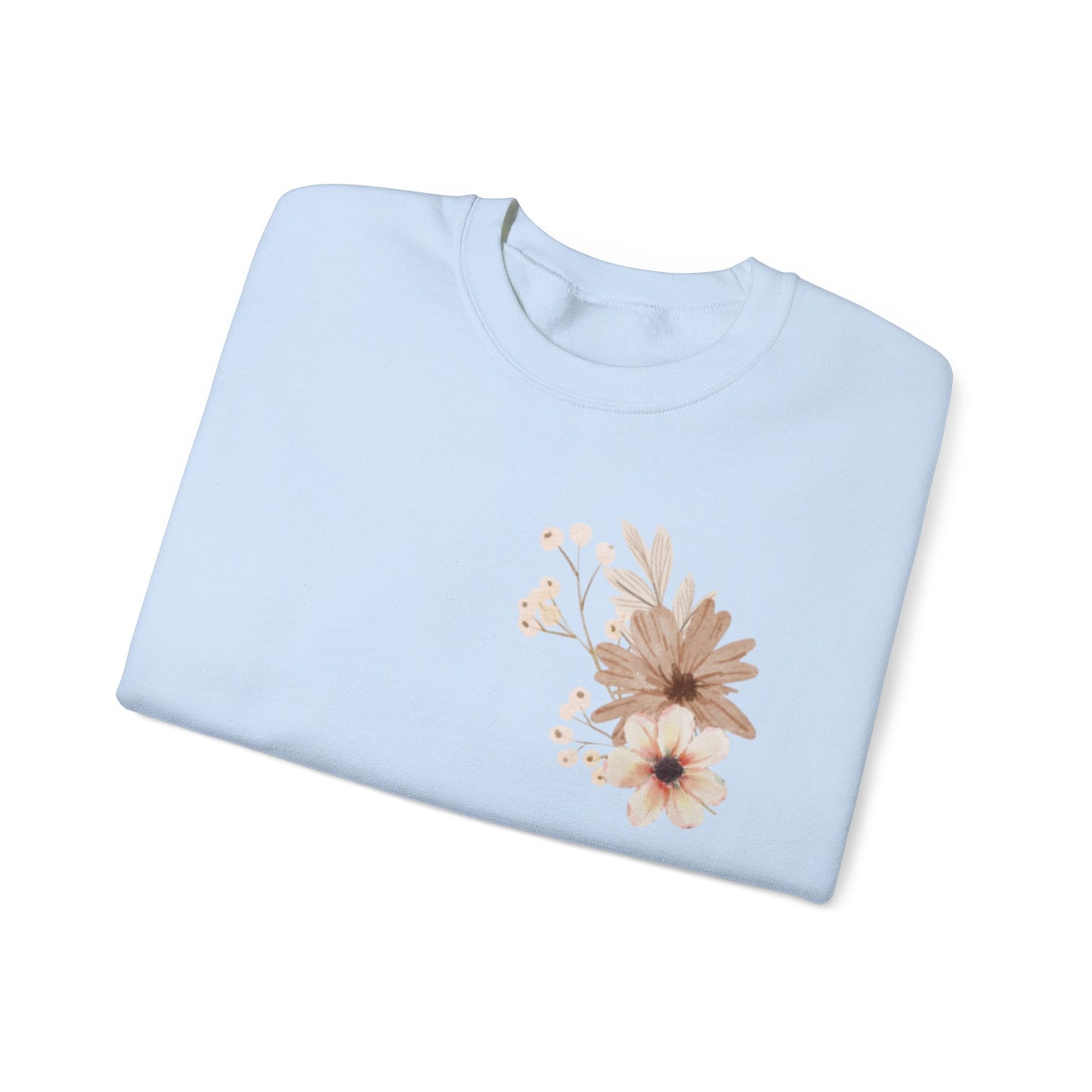 Meadow Musings - Floral Crewneck Sweatshirt - Rooted in Grace
