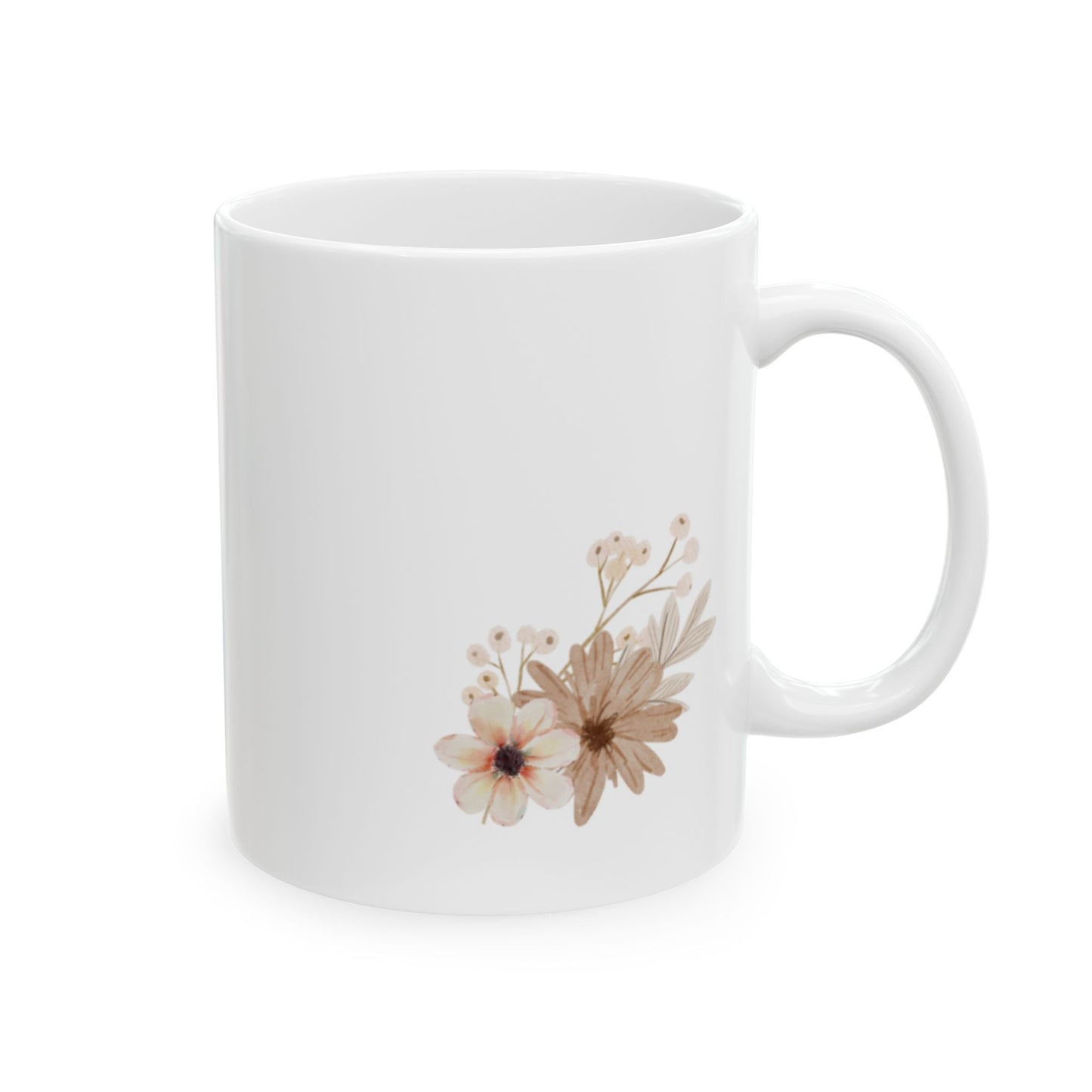 Meadow Musings - Floral Inspirational Ceramic Mug - Rooted in Grace