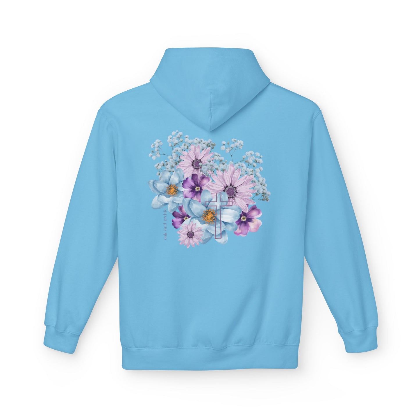 Fields of Mercy - Floral Design Christian Fleece Hoodie - Cozy & Stylish for Every Occasion