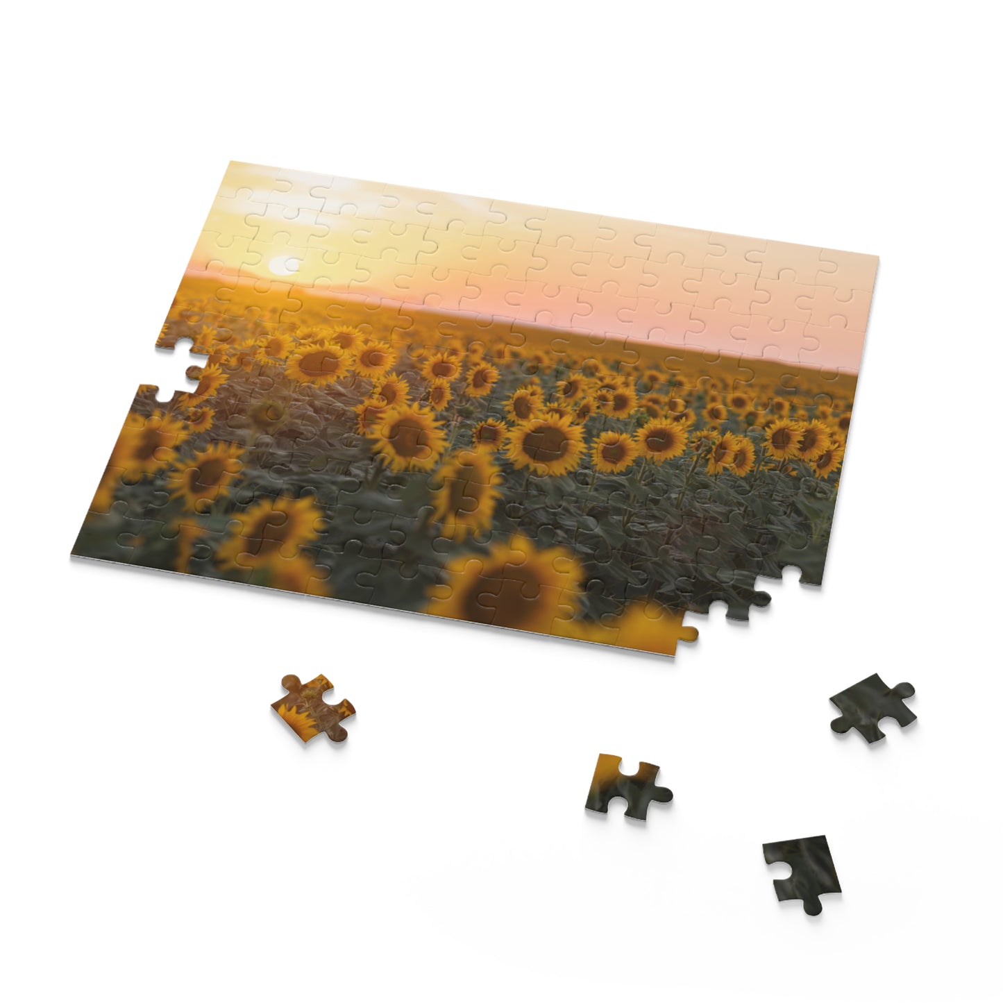 Sunflower Sunset Puzzle - 120, 252, 500-Piece Jigsaw