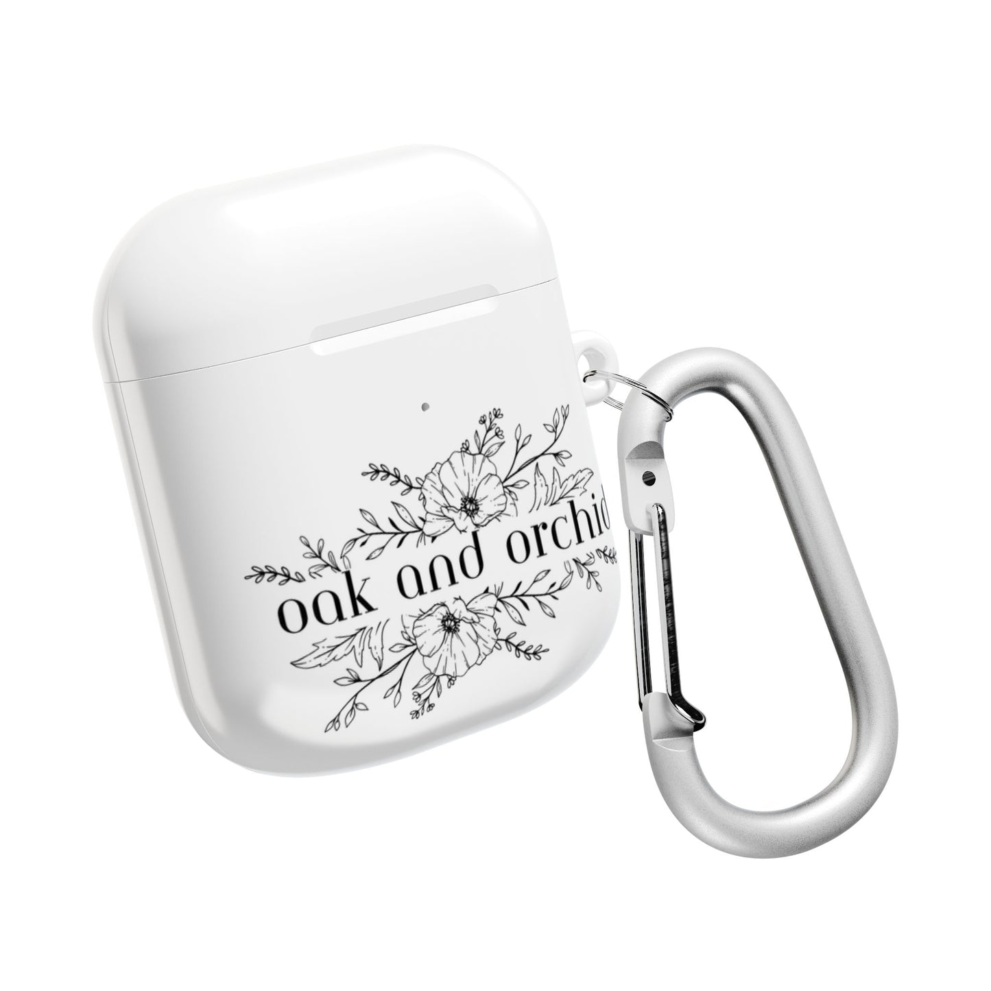 Oak and Orchid Originals - Stylish AirPod Case with Floral Design - Perfect for Music Lovers, Gift for Friends, Birthday, Personalized Tech Accessory