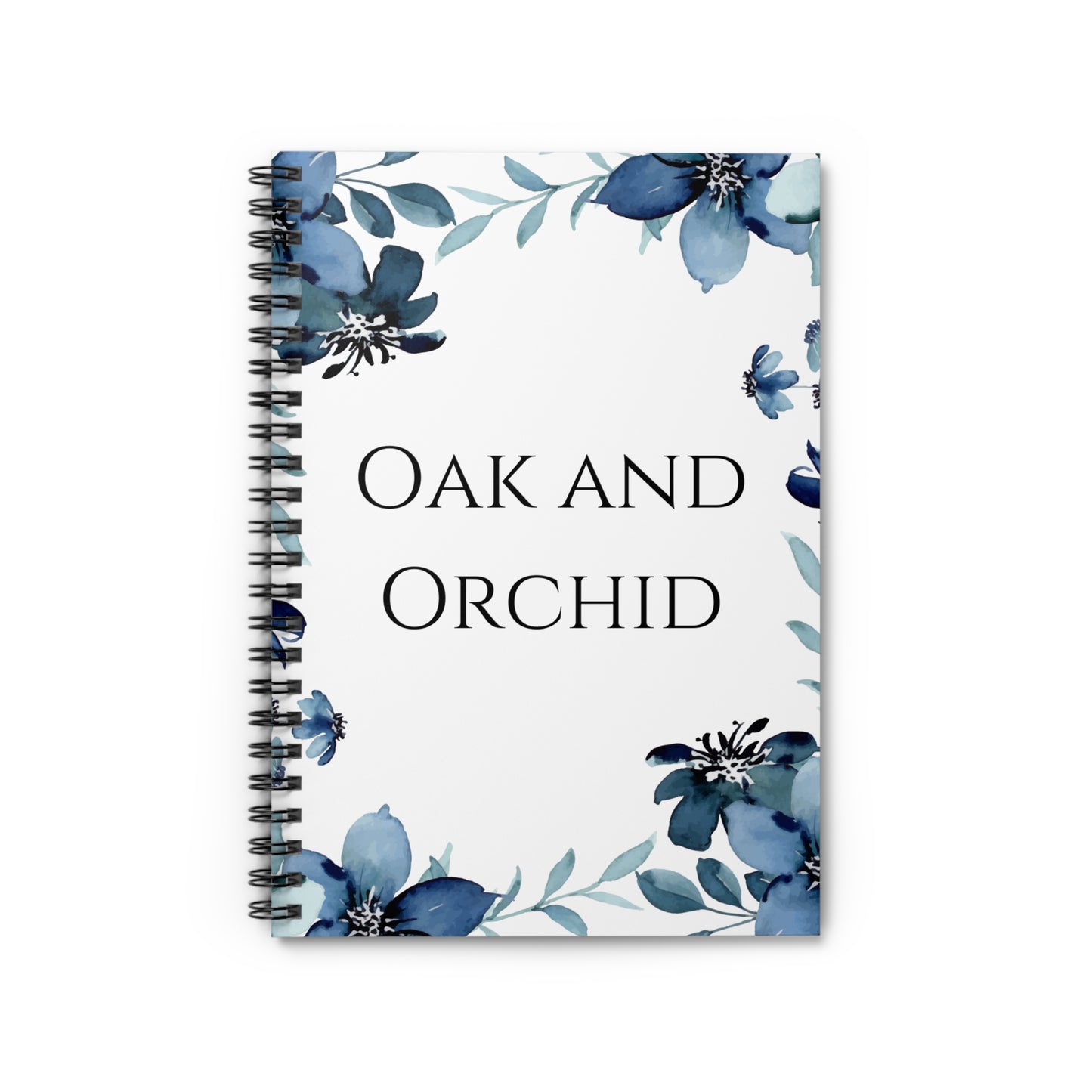 Cerulean Flora Spiral Notebook