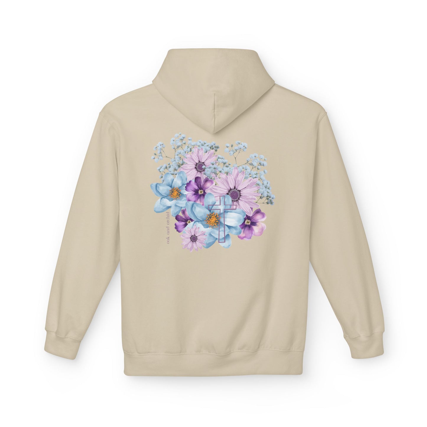 Fields of Mercy - Floral Design Christian Fleece Hoodie - Cozy & Stylish for Every Occasion