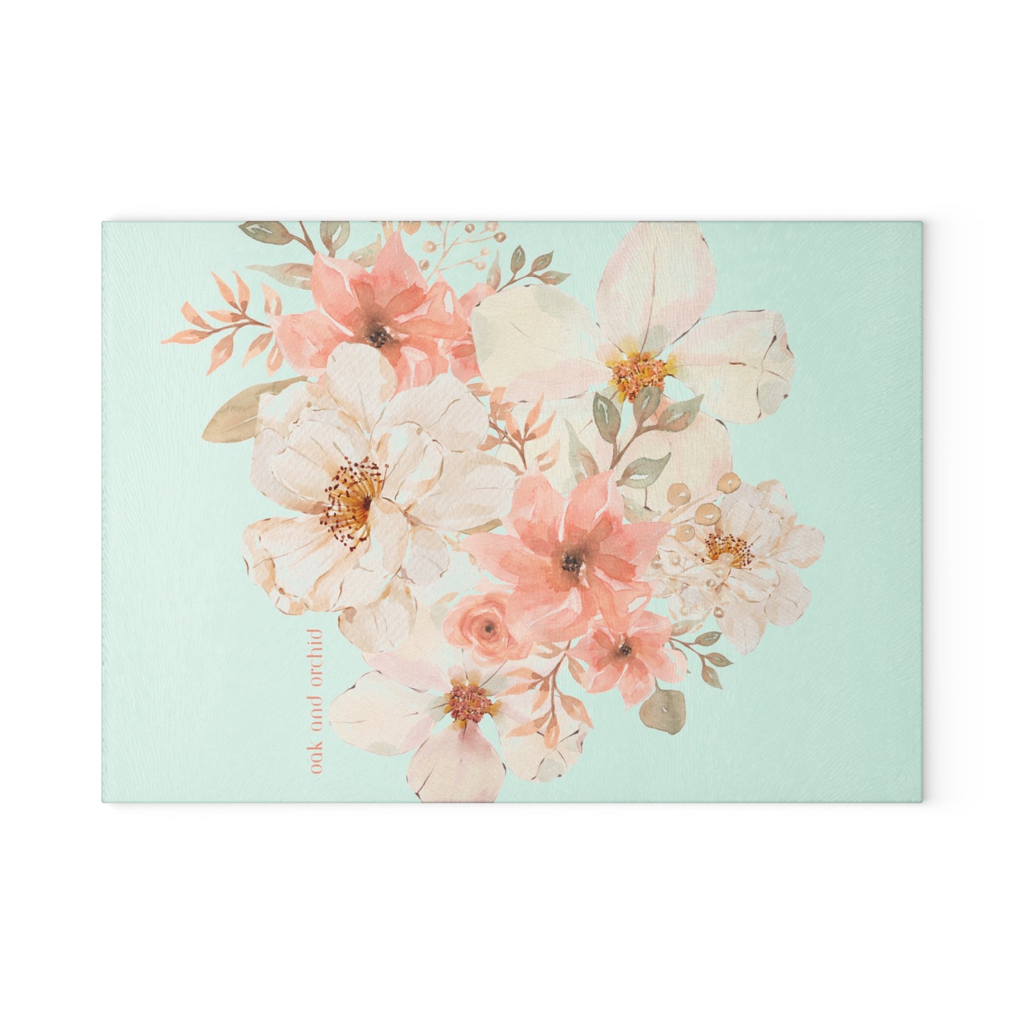 Summer 2025 Orchard Bloom - Floral Glass Cutting Board – Perfect for Home Cooking & Gifting