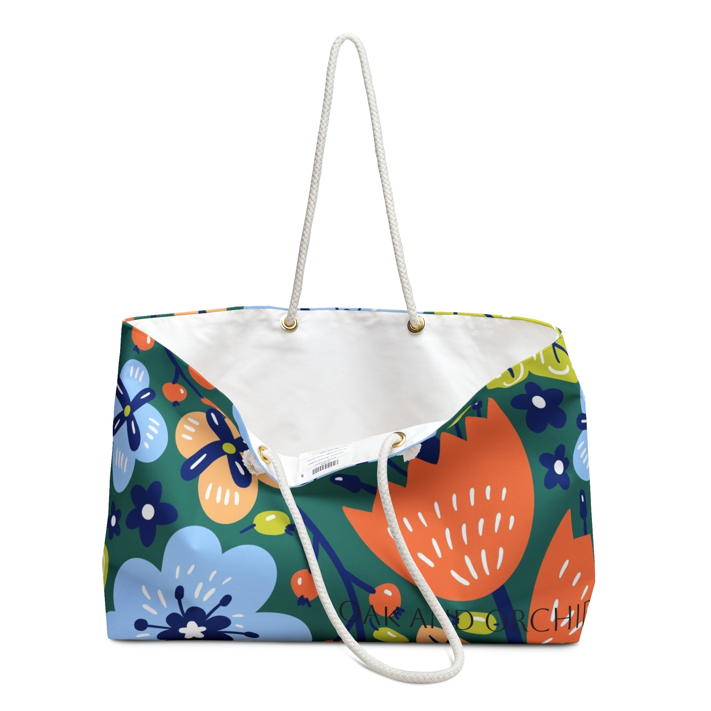 Summer 2025 - Orchard Bloom - Floral Weekender Bag, Travel Tote, Summer Getaway Bag, Beach Bag, Overnight Bag