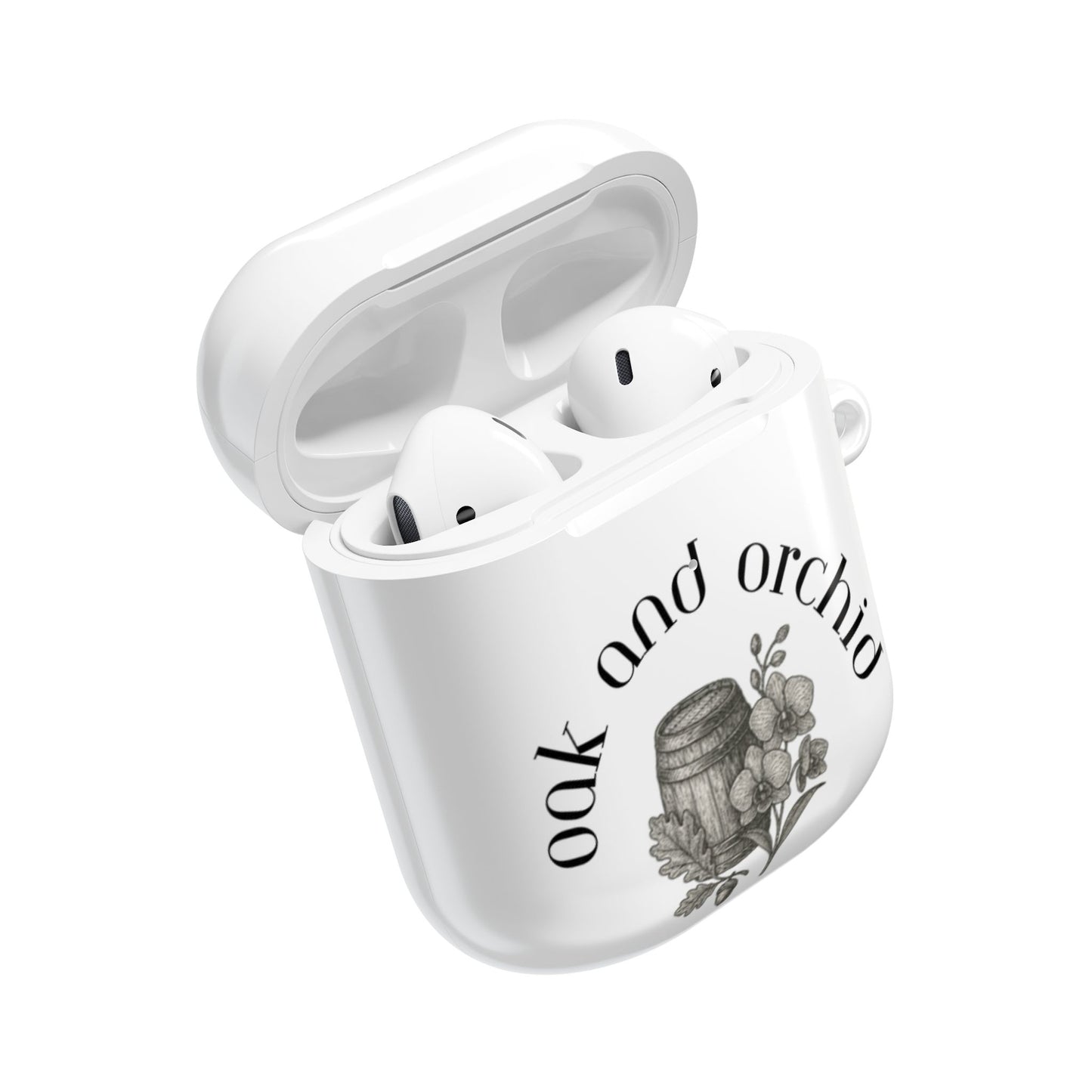Oak and Orchid Originals - Chic Floral AirPod Cases - Stylish Earbud Covers for Plant Lovers, Gifts for Her, Unique Accessory, Oak and Orchid Design