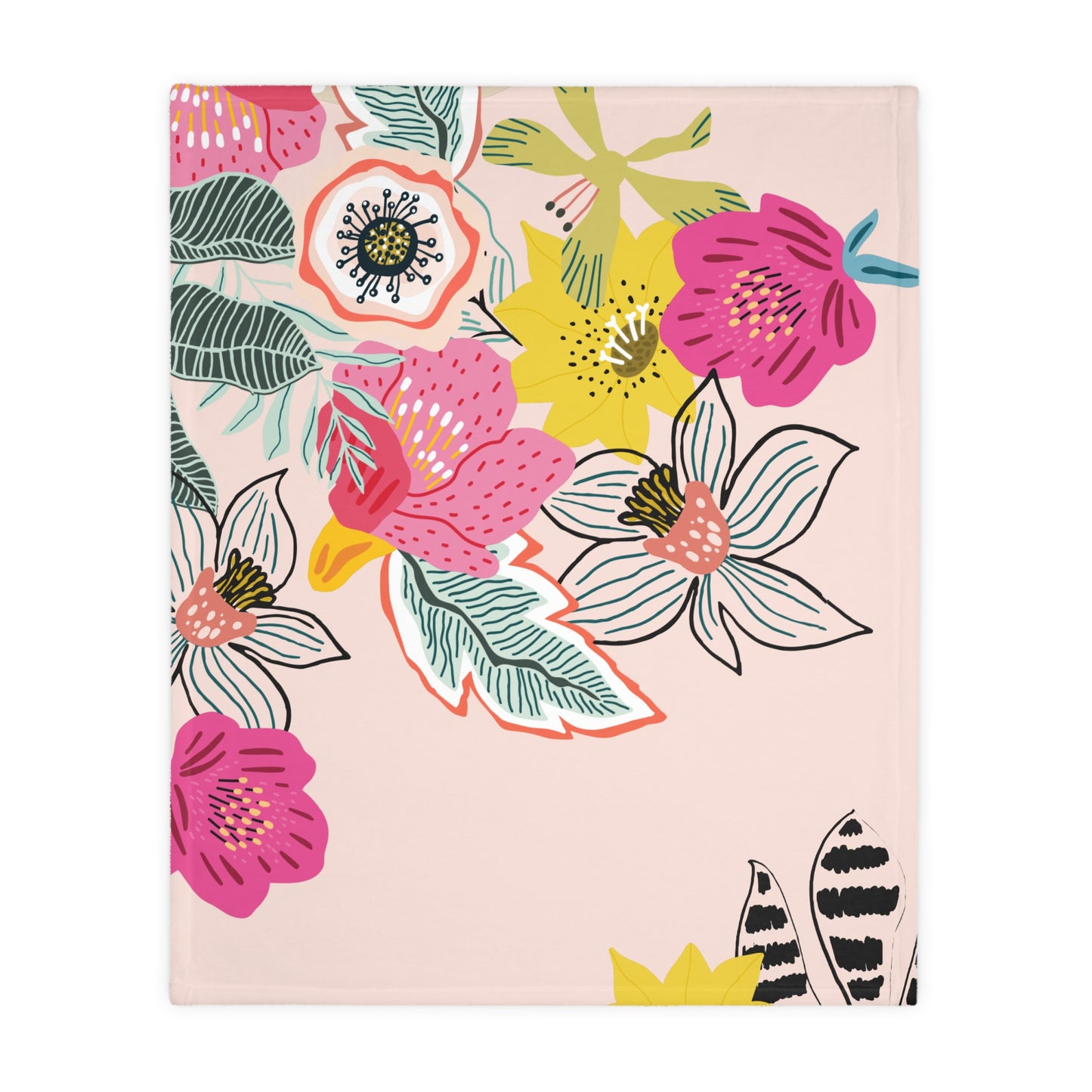 Sugar Petals - Velveteen Microfiber Blanket