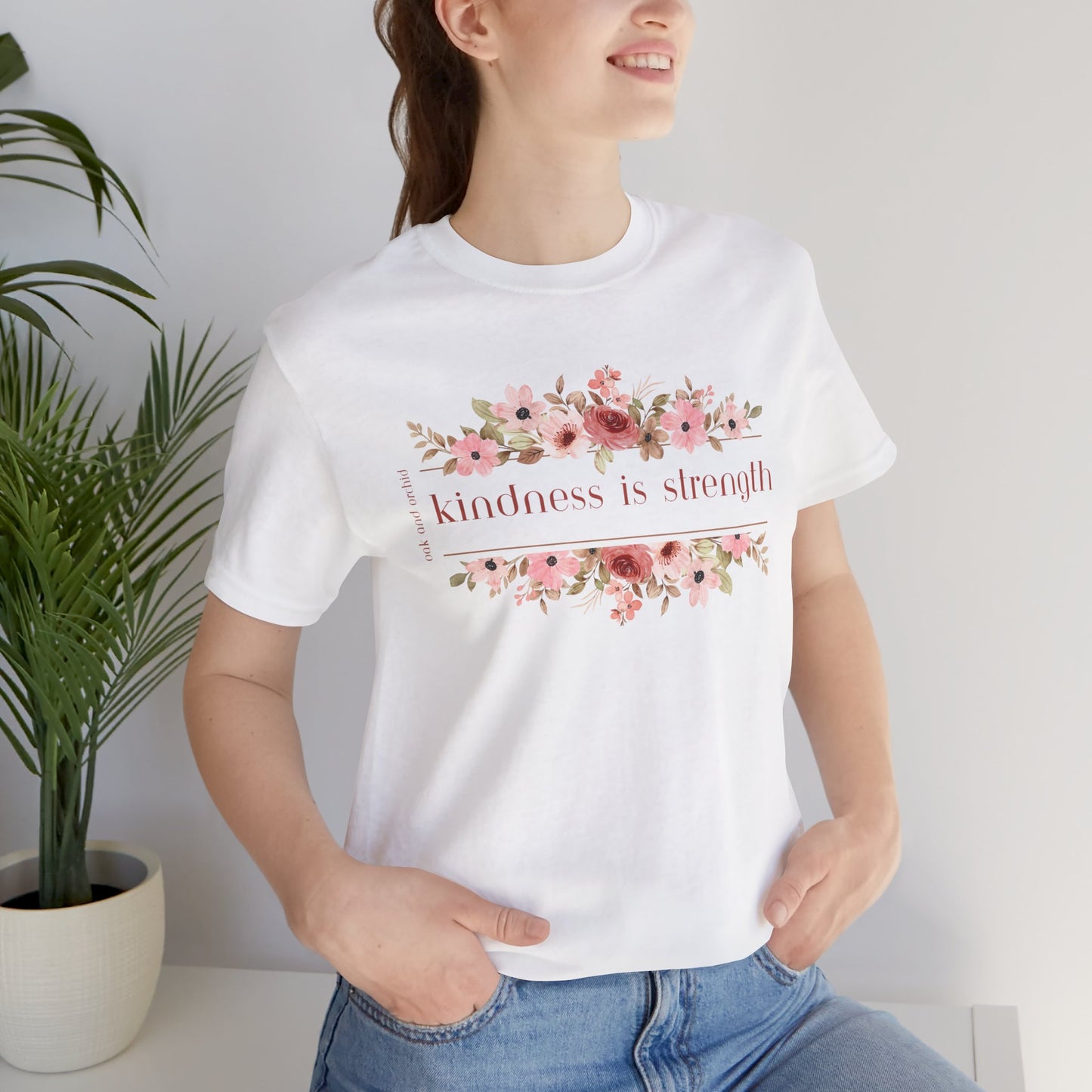 Meadow Musings - Kindness is Strength Floral Unisex Tee