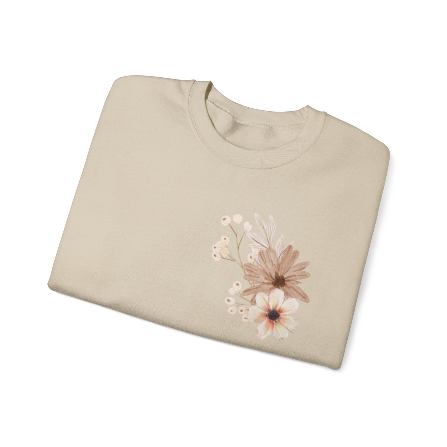 Meadow Musings - Floral Crewneck Sweatshirt - Rooted in Grace