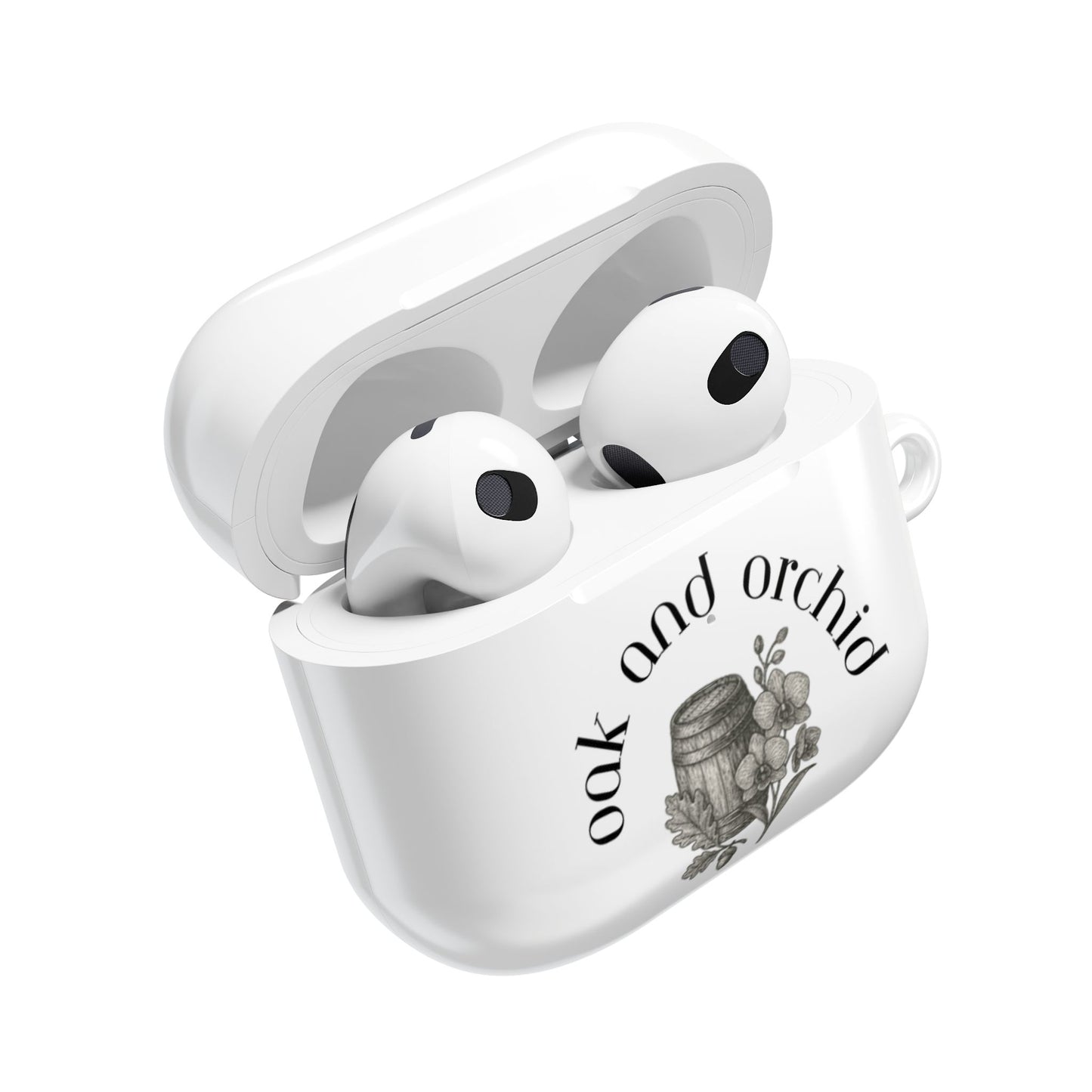 Oak and Orchid Originals - Chic Floral AirPod Cases - Stylish Earbud Covers for Plant Lovers, Gifts for Her, Unique Accessory, Oak and Orchid Design