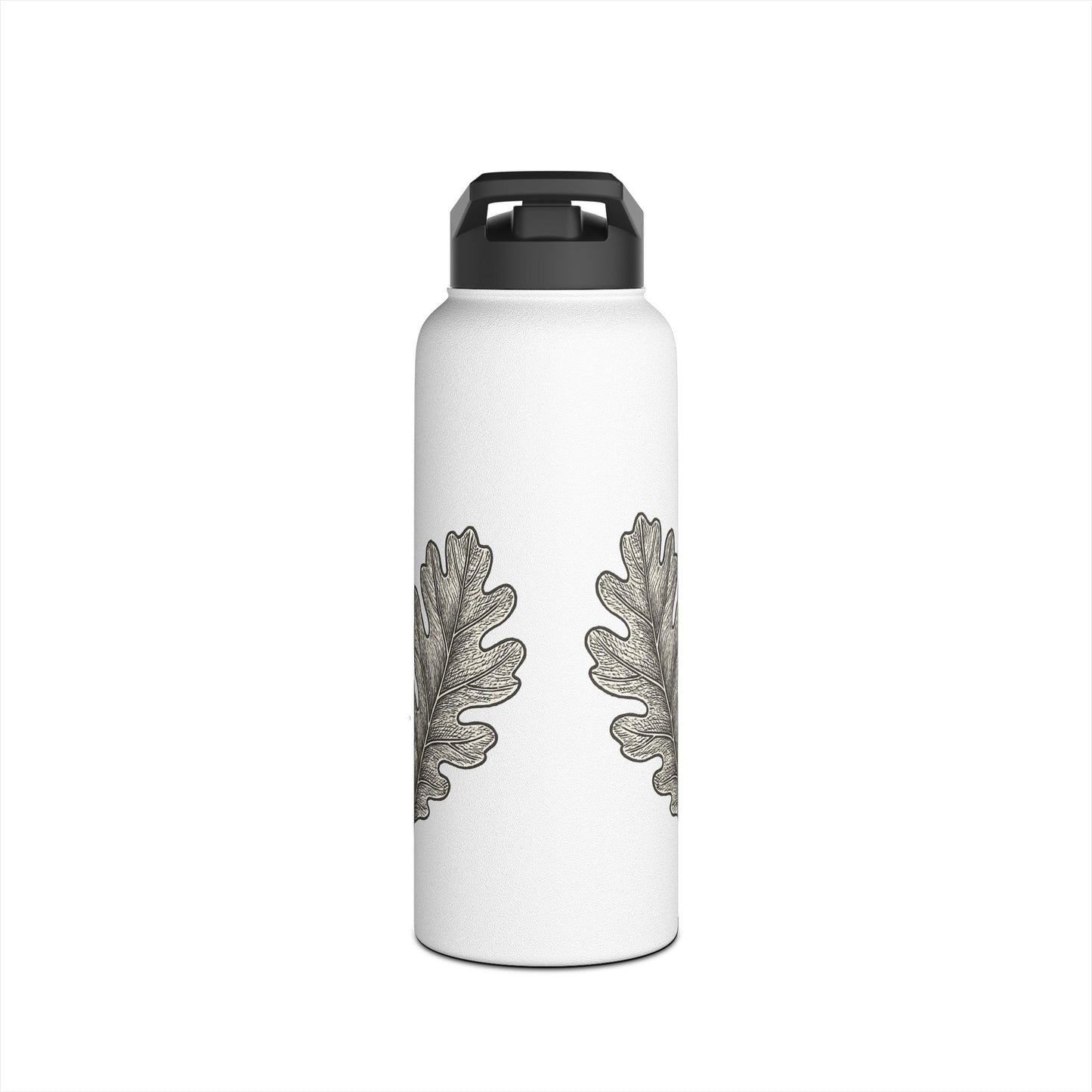 Eco-Friendly Stainless Steel Water Bottle - Oak and Orchid Design