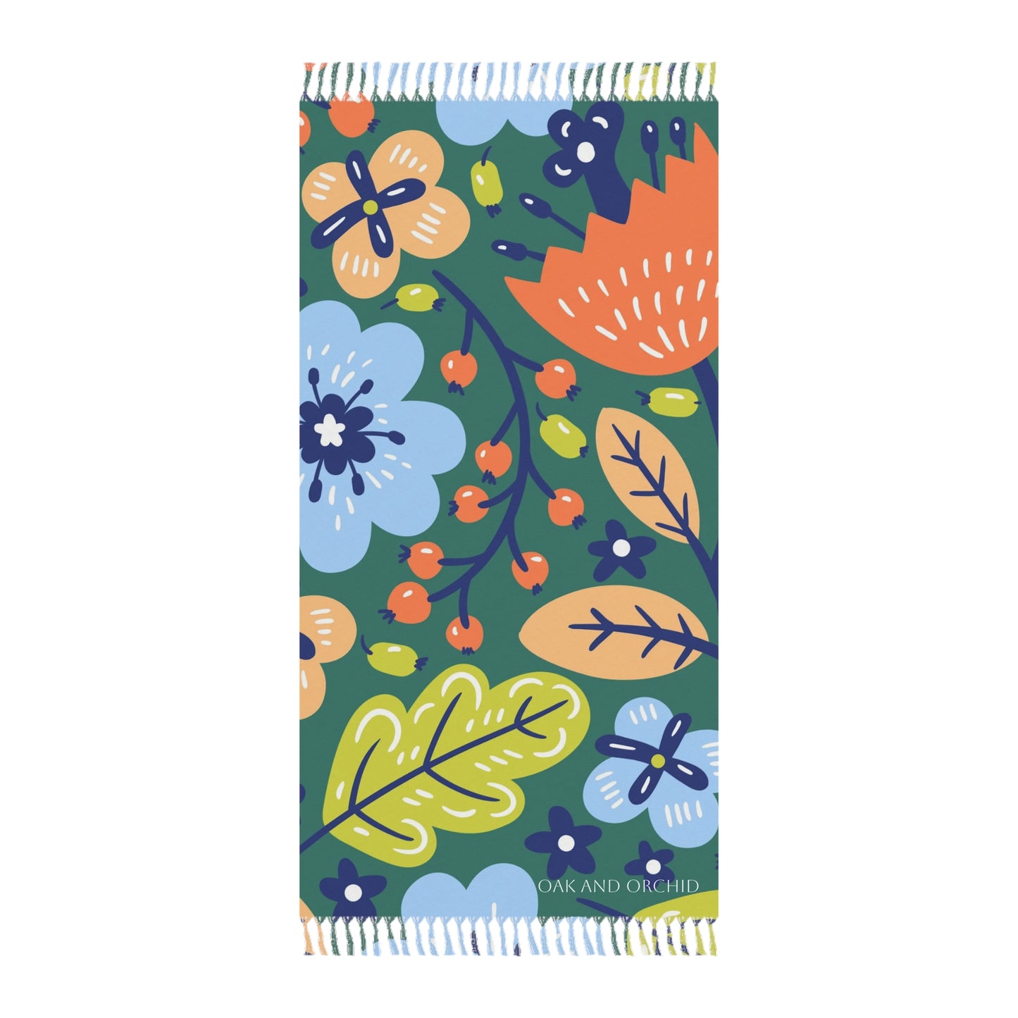Summer 2025 - Orchard Bloom - Boho Floral Beach Towel, Vibrant Pool Blanket, Lightweight Travel Towel, Summer Picnic Accessory, Beach Day Essential