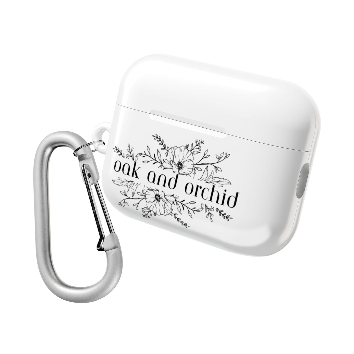 Oak and Orchid Originals - Stylish AirPod Case with Floral Design - Perfect for Music Lovers, Gift for Friends, Birthday, Personalized Tech Accessory
