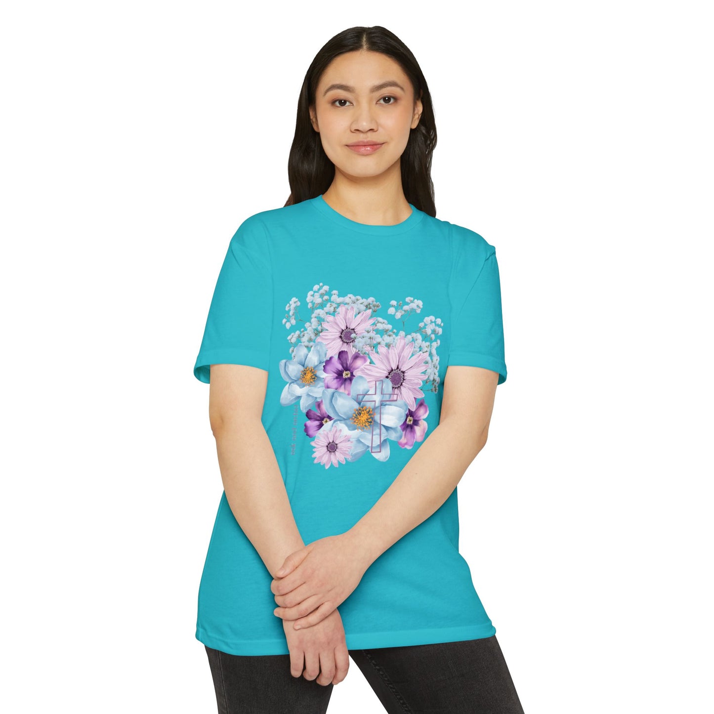 Fields of Mercy - Floral Christian Comfort T-Shirt