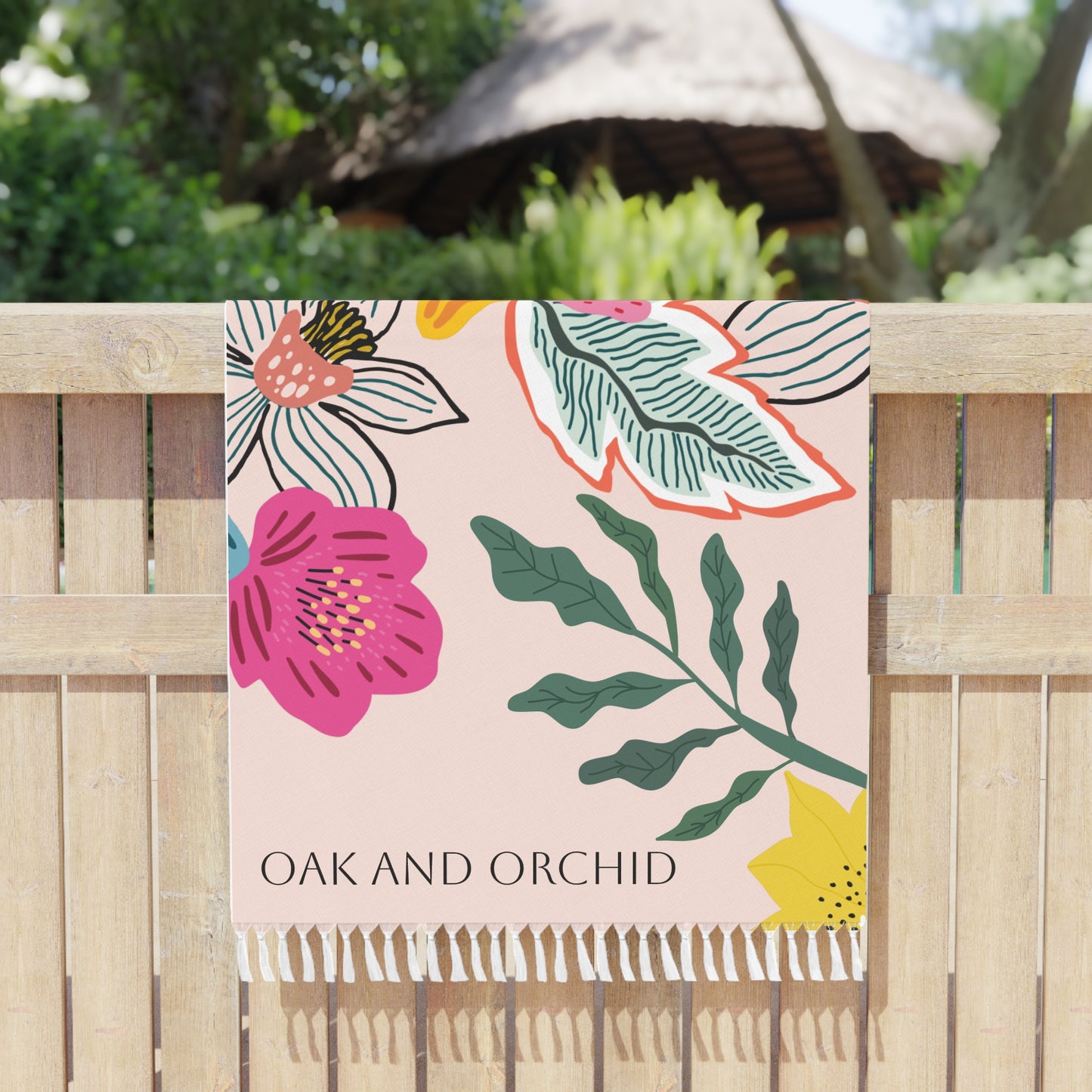 Sugar Petals - Boho Beach Towel