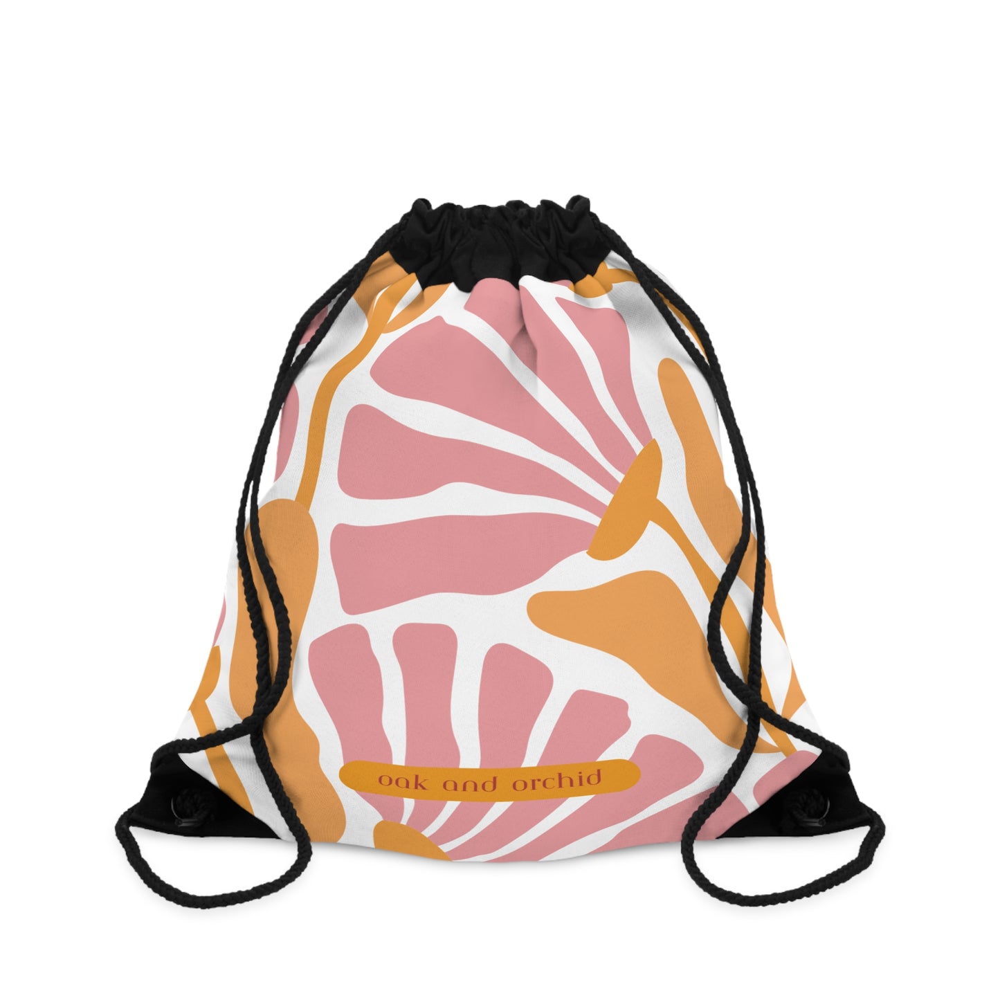 Summer 2025 - Orchard Bloom - Floral Drawstring Bag | Stylish Gym Tote, Beach Bag, Yoga Bag, Travel Accessory, Eco-Friendly Gift