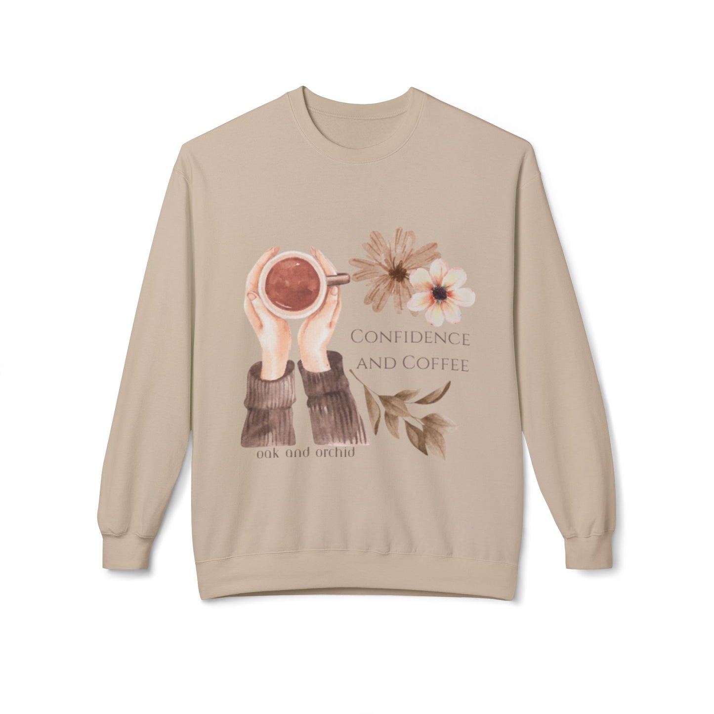 Meadow Musings - Confidence and Coffee Crewneck Sweatshirt