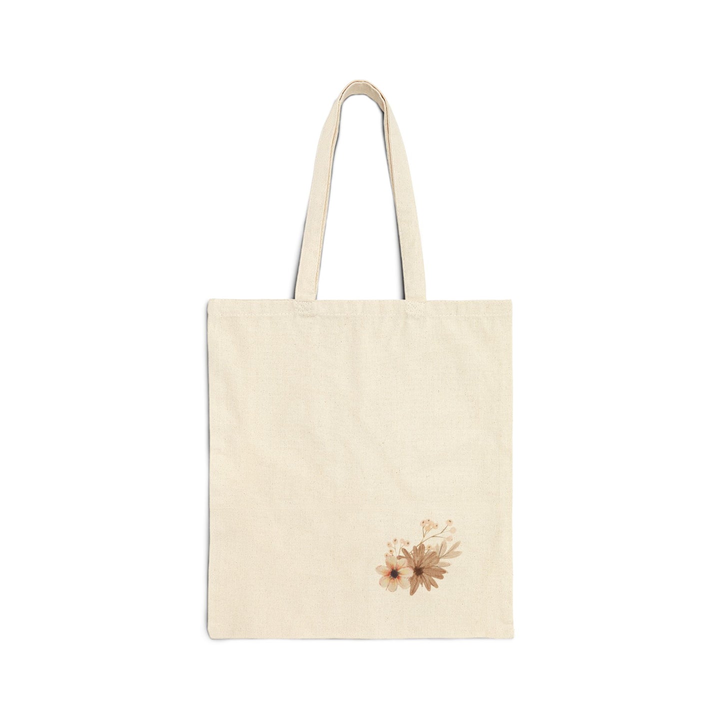 Meadow Musings - Confidence and Coffee Floral Cotton Tote Bag