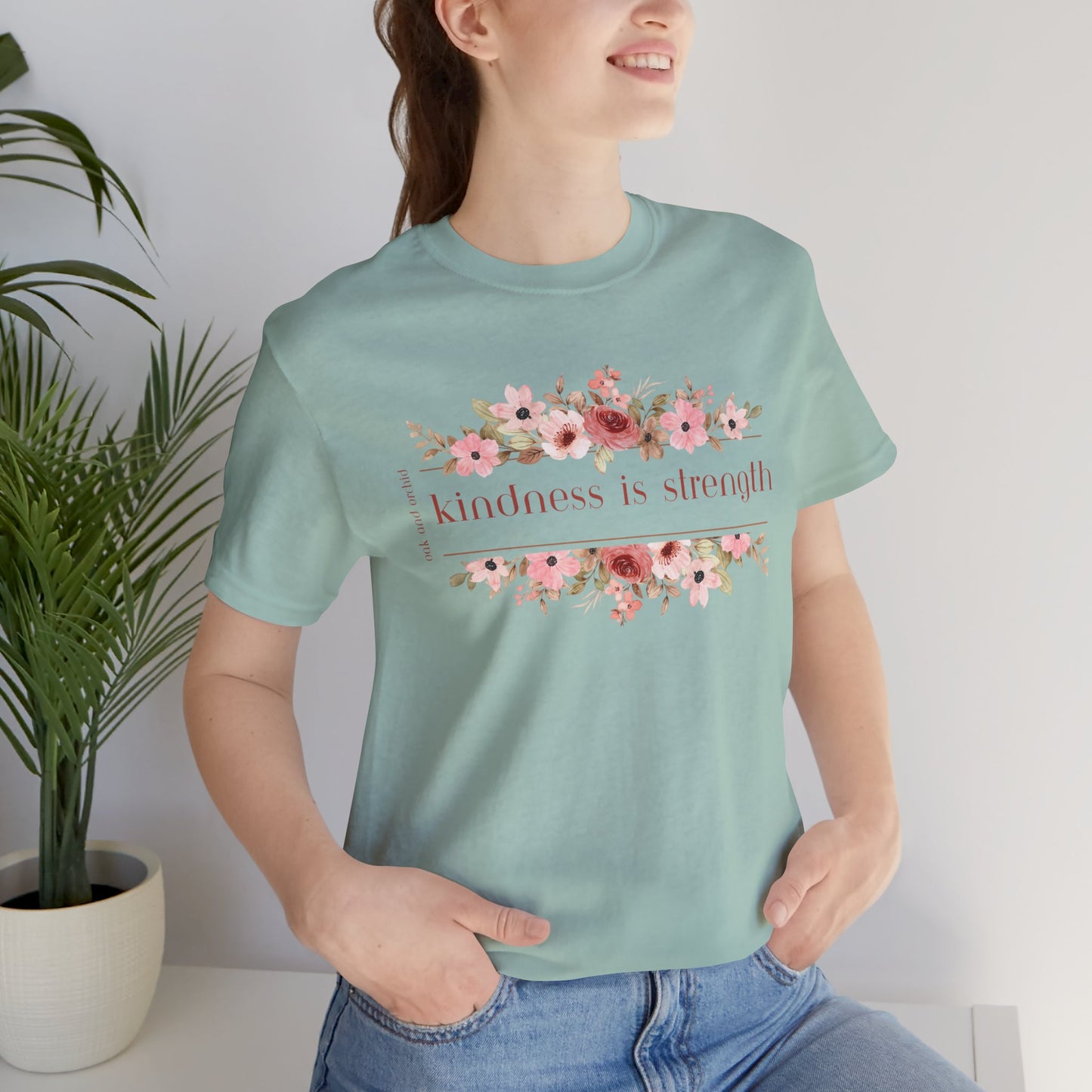 Meadow Musings - Kindness is Strength Floral Unisex Tee