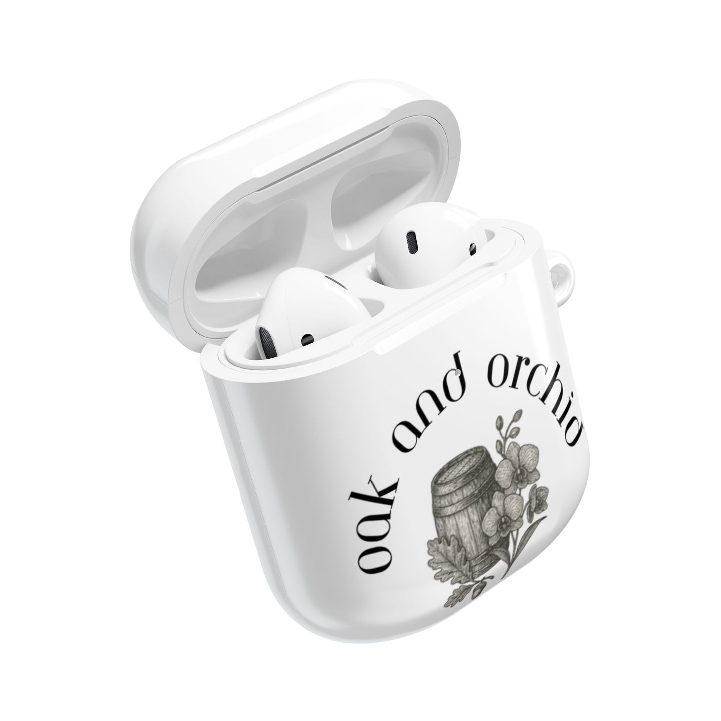 Oak and Orchid Originals - Chic Floral AirPod Cases - Stylish Earbud Covers for Plant Lovers, Gifts for Her, Unique Accessory, Oak and Orchid Design