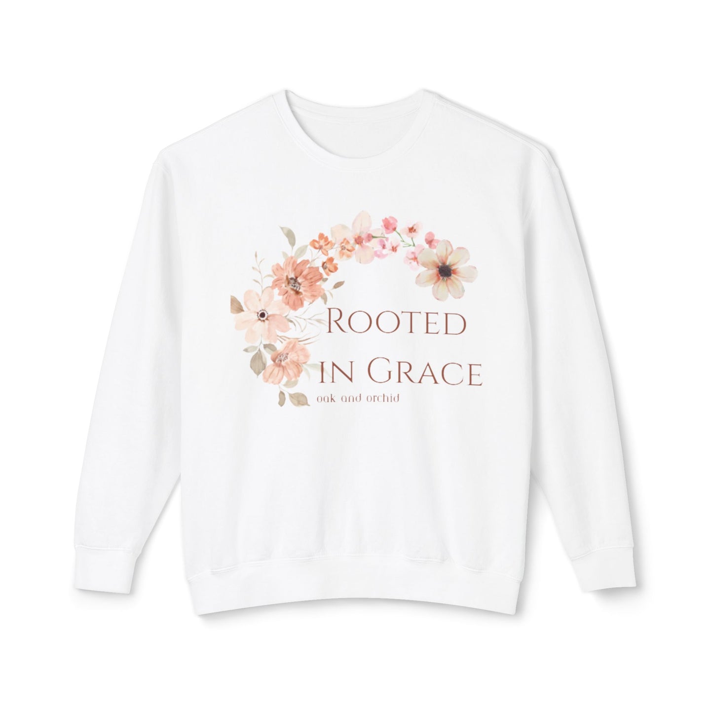 Meadow Musings - Rooted in Grace Floral Crewneck Sweatshirt