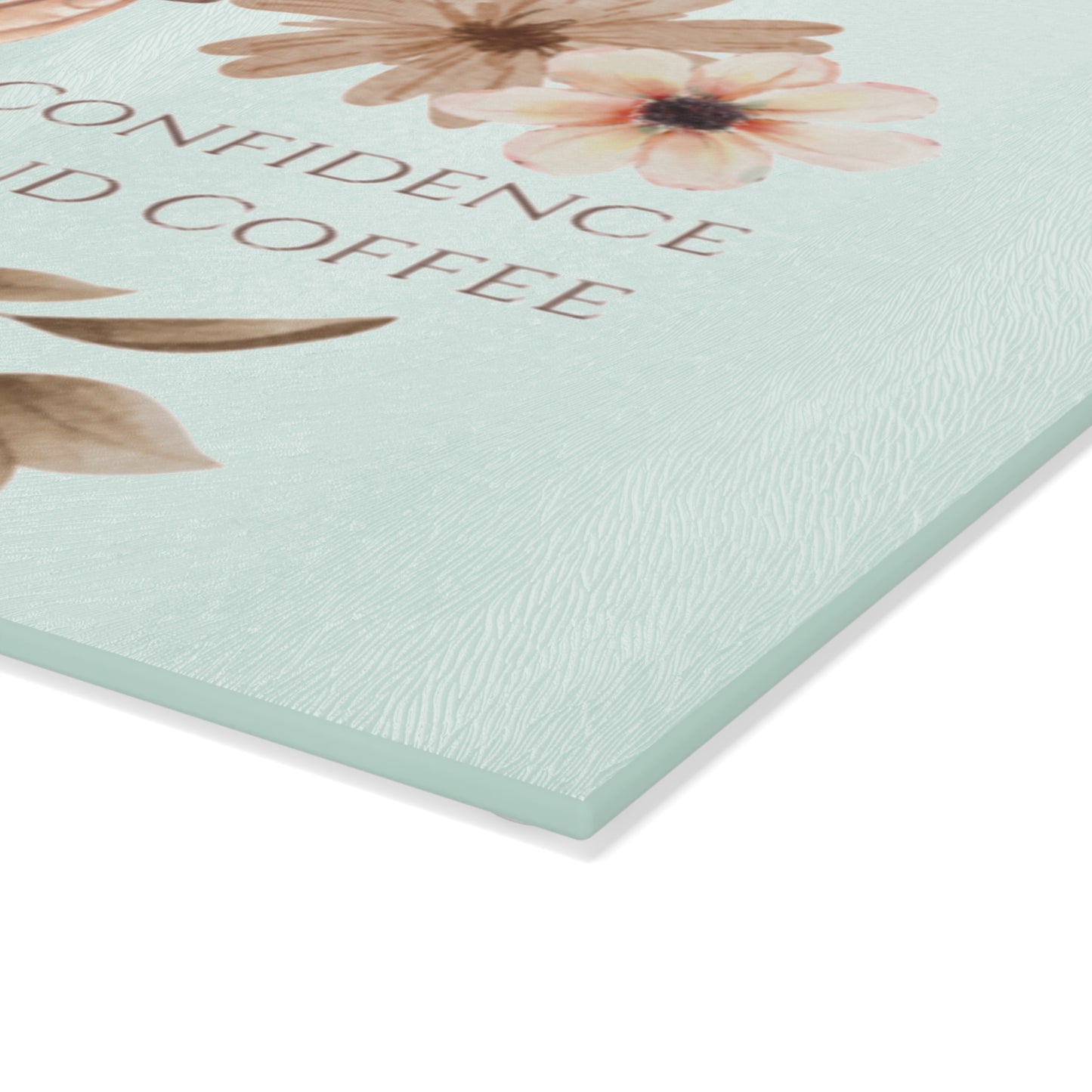 Meadow Musings - Coffee Lovers Glass Cutting Board