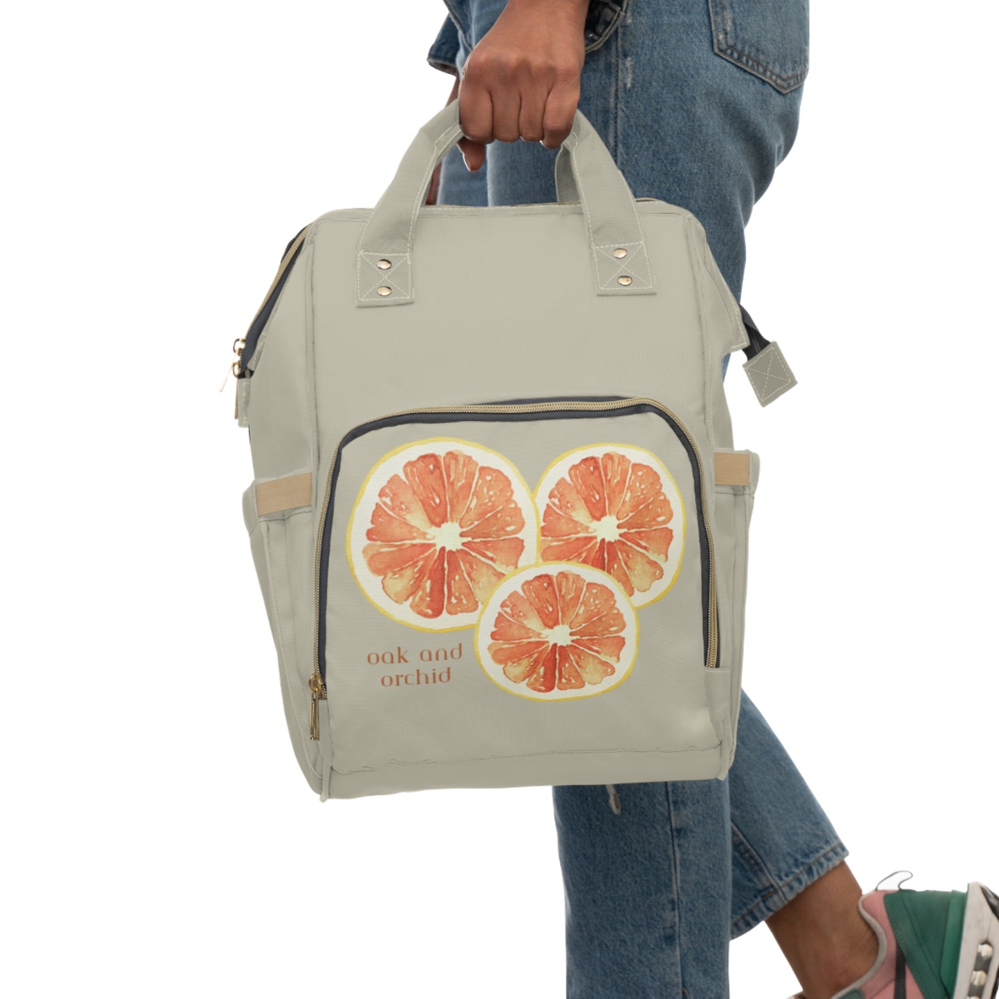 Citrus Mistress - Multifunctional Diaper Bag/Backpack