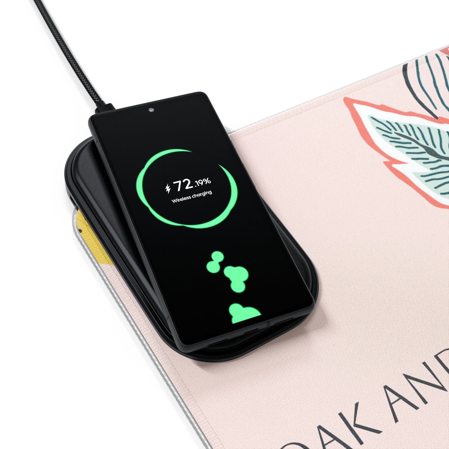 Sugar Petals - LED Gaming Mouse Pad with Wireless Charging