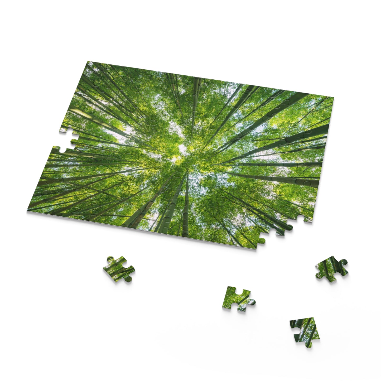 Tranquil Bamboo Forest Puzzle - 120/252/500-Piece Options