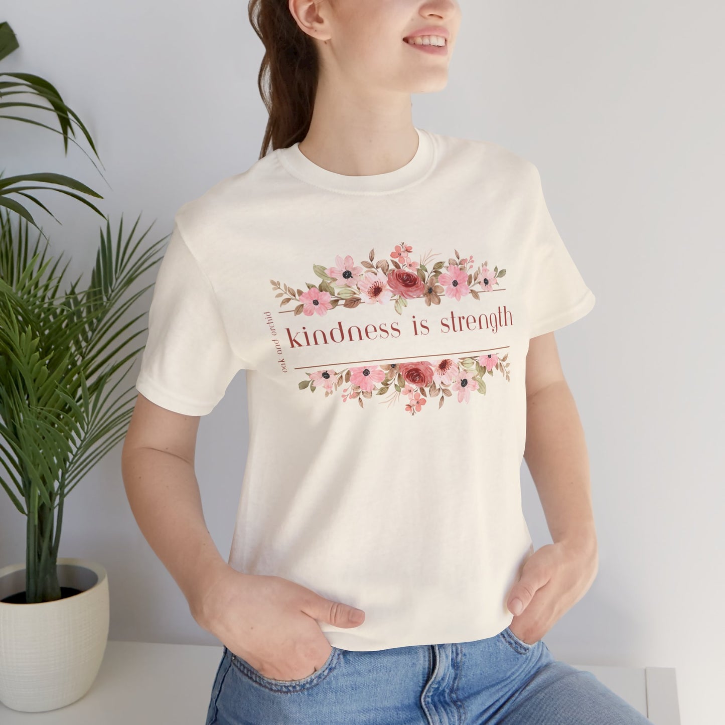 Meadow Musings - Kindness is Strength Floral Unisex Tee